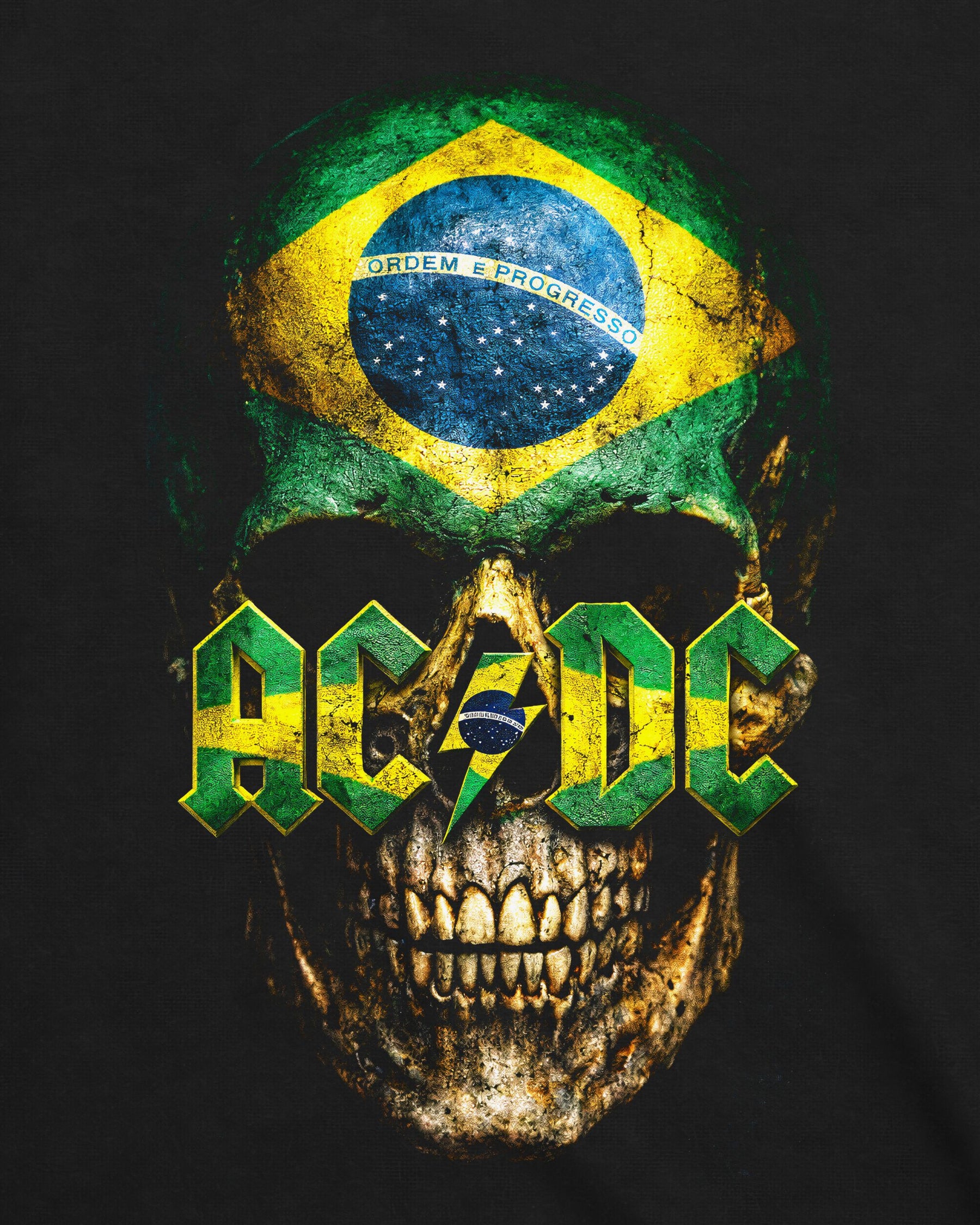 Camiseta AC/DC – Brasil Caveira