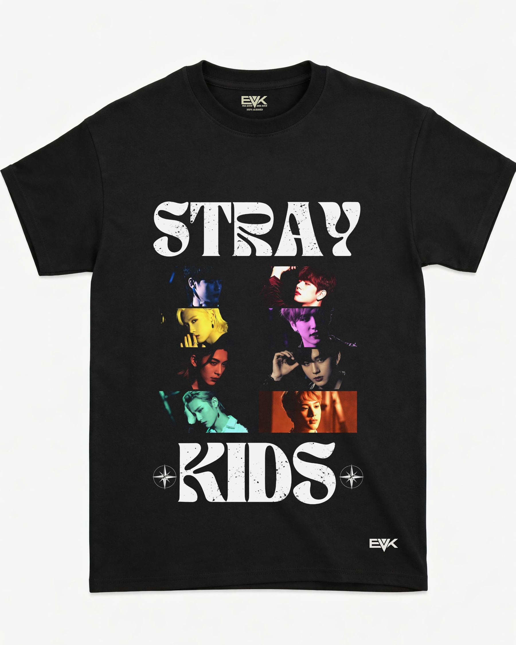 Camiseta Stray Kids – Vintage Collage