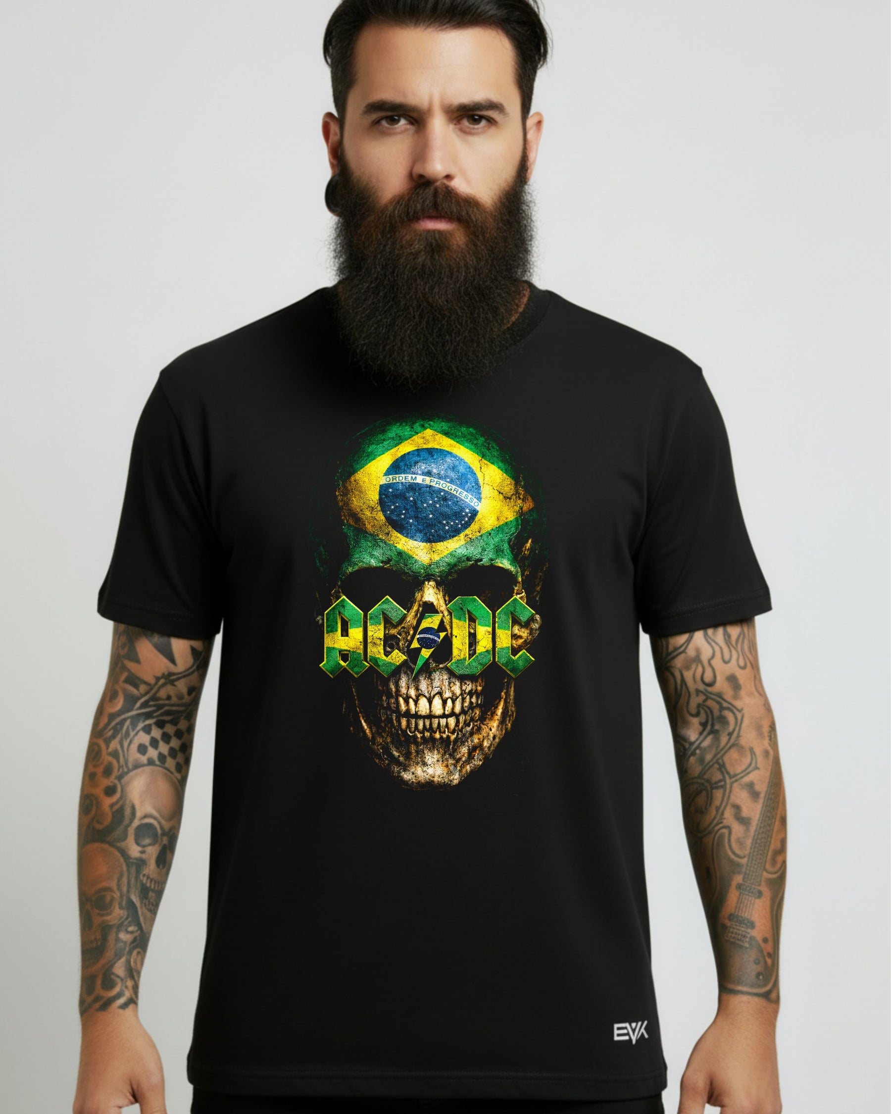 Camiseta AC/DC – Brasil Caveira