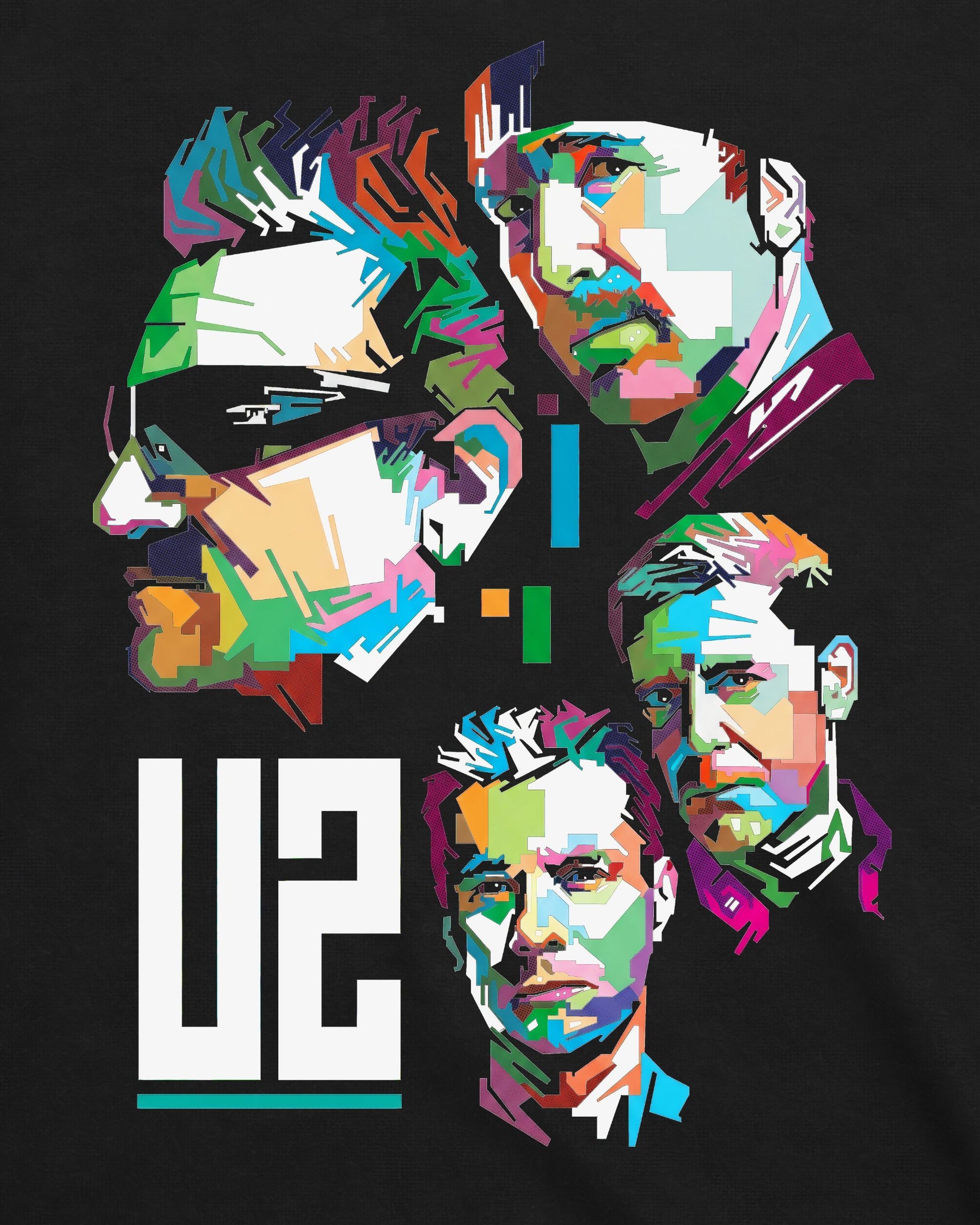 Camiseta U2 – Geometric