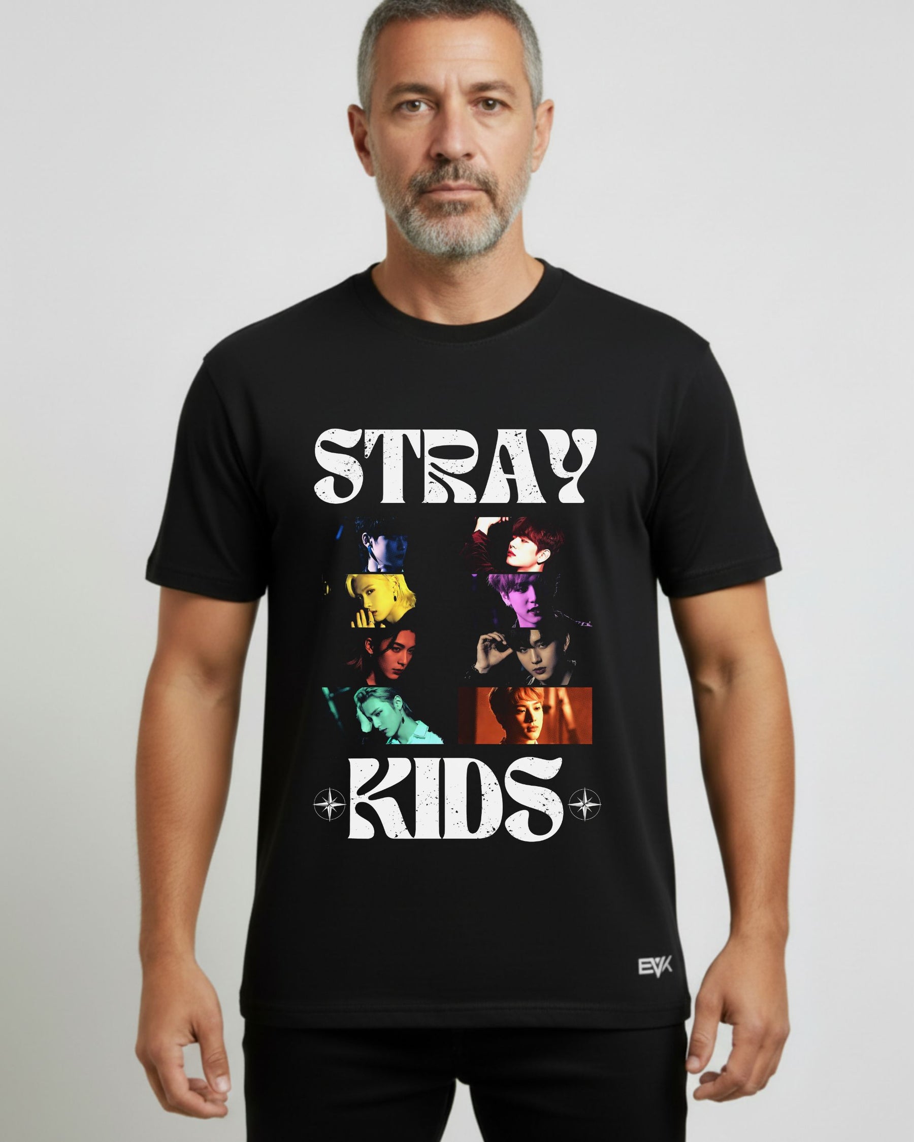Camiseta Stray Kids – Vintage Collage