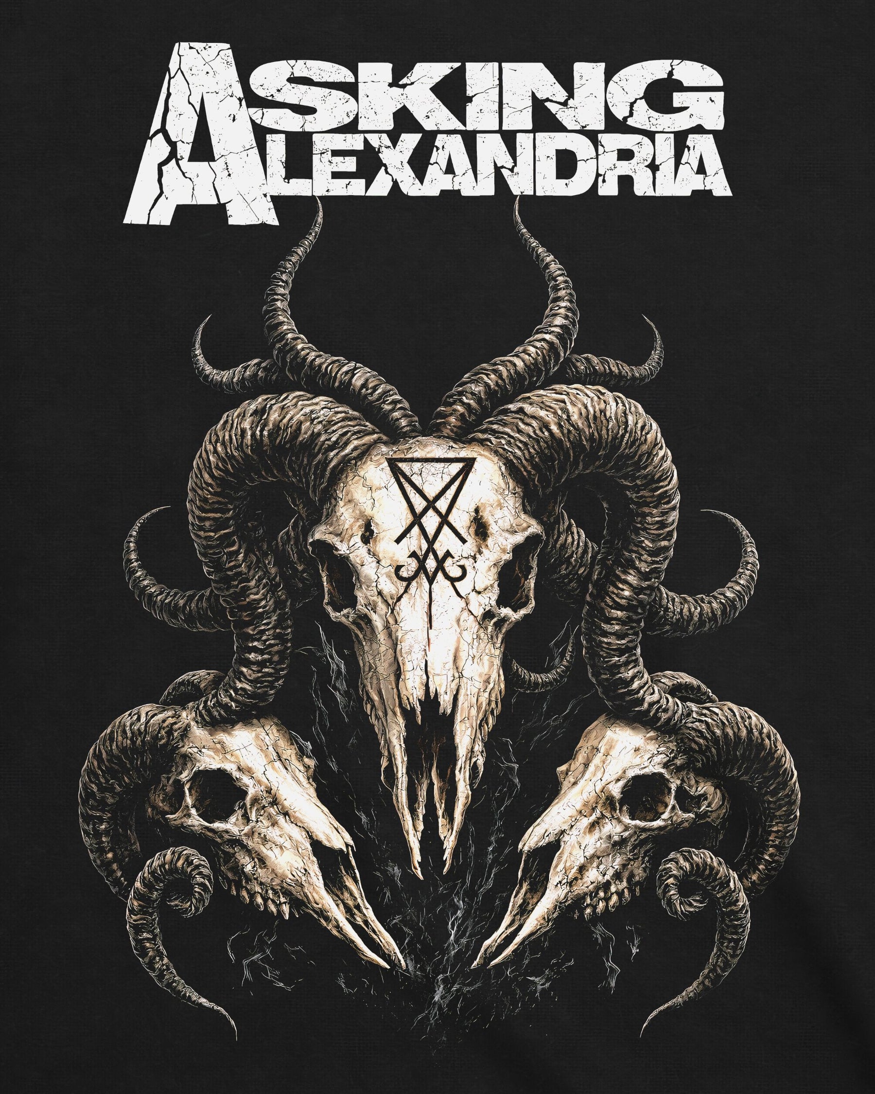 Camiseta Asking Alexandria – Horned Skulls