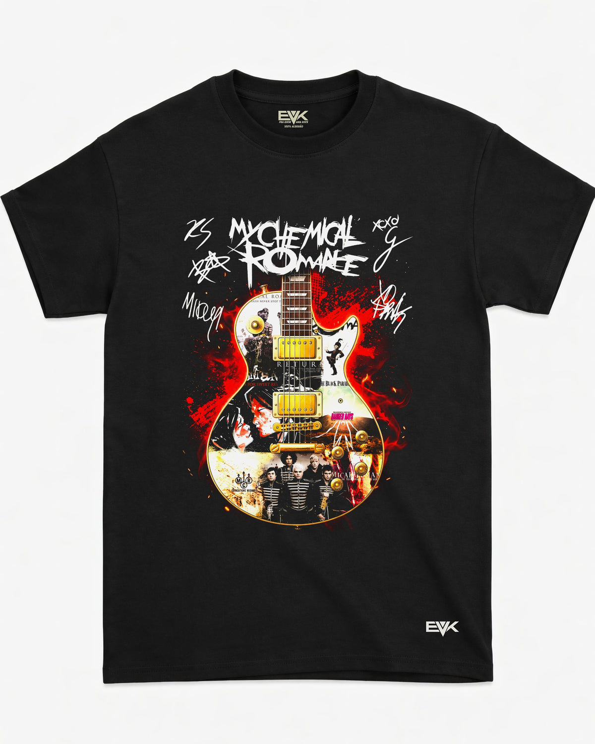 Camiseta My Chemical Romance – Guitar Signatures
