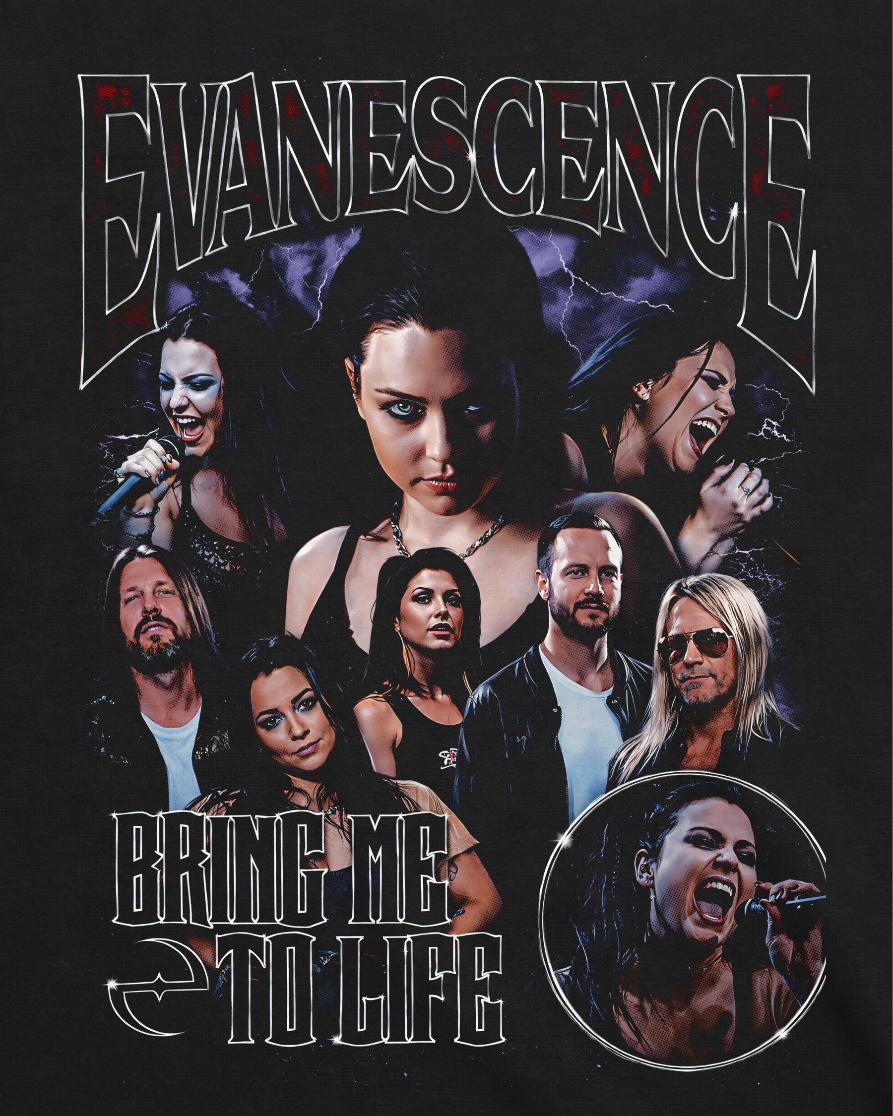 Camiseta Evanescence – Bring Me to Life – Versão Bootleg