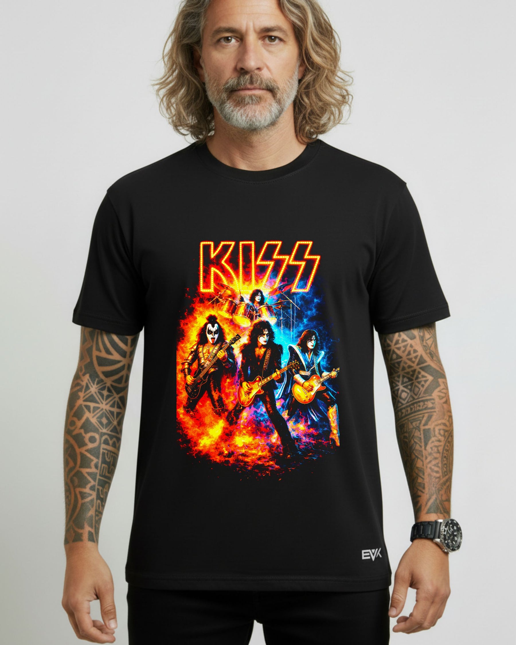 Camiseta Kiss – Fire and Smoke