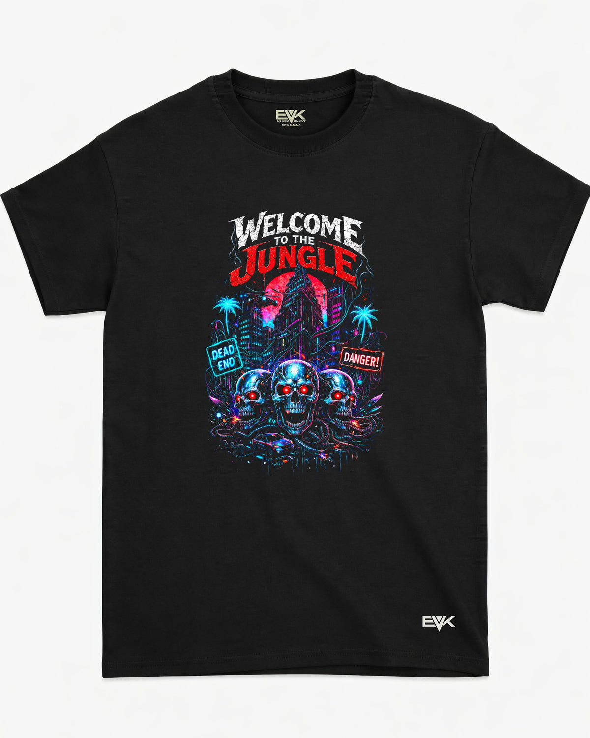 Camiseta Guns N’ Roses – Welcome to the Jungle – CyberPunk