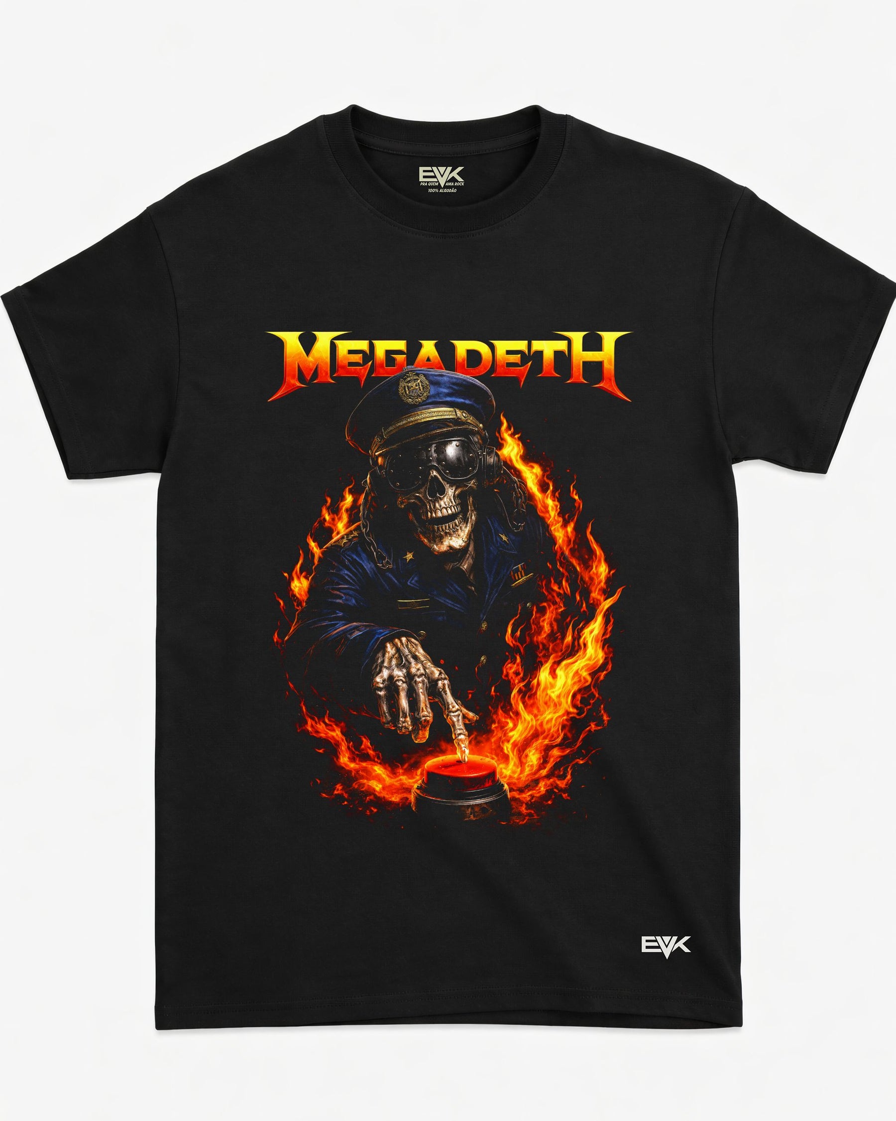 Camiseta Megadeth – The Man with the Button