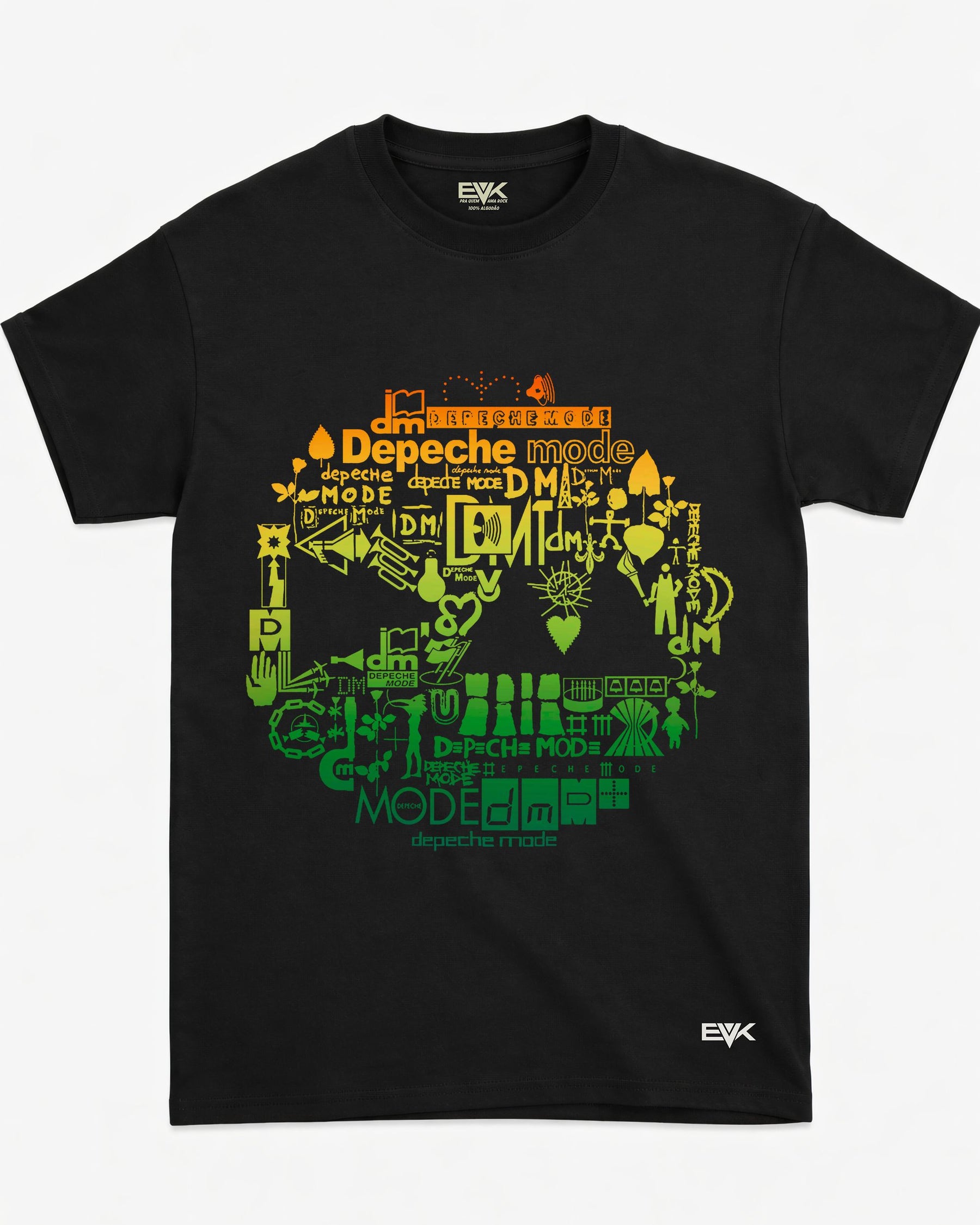 Camiseta Depeche Mode – Color Mosaic Symbols and Logos