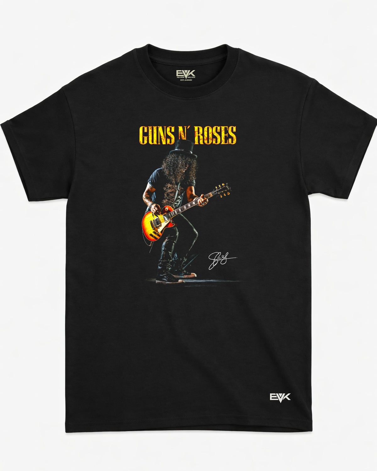 Camiseta Guns N’ Roses – Slash Palco Assinatura