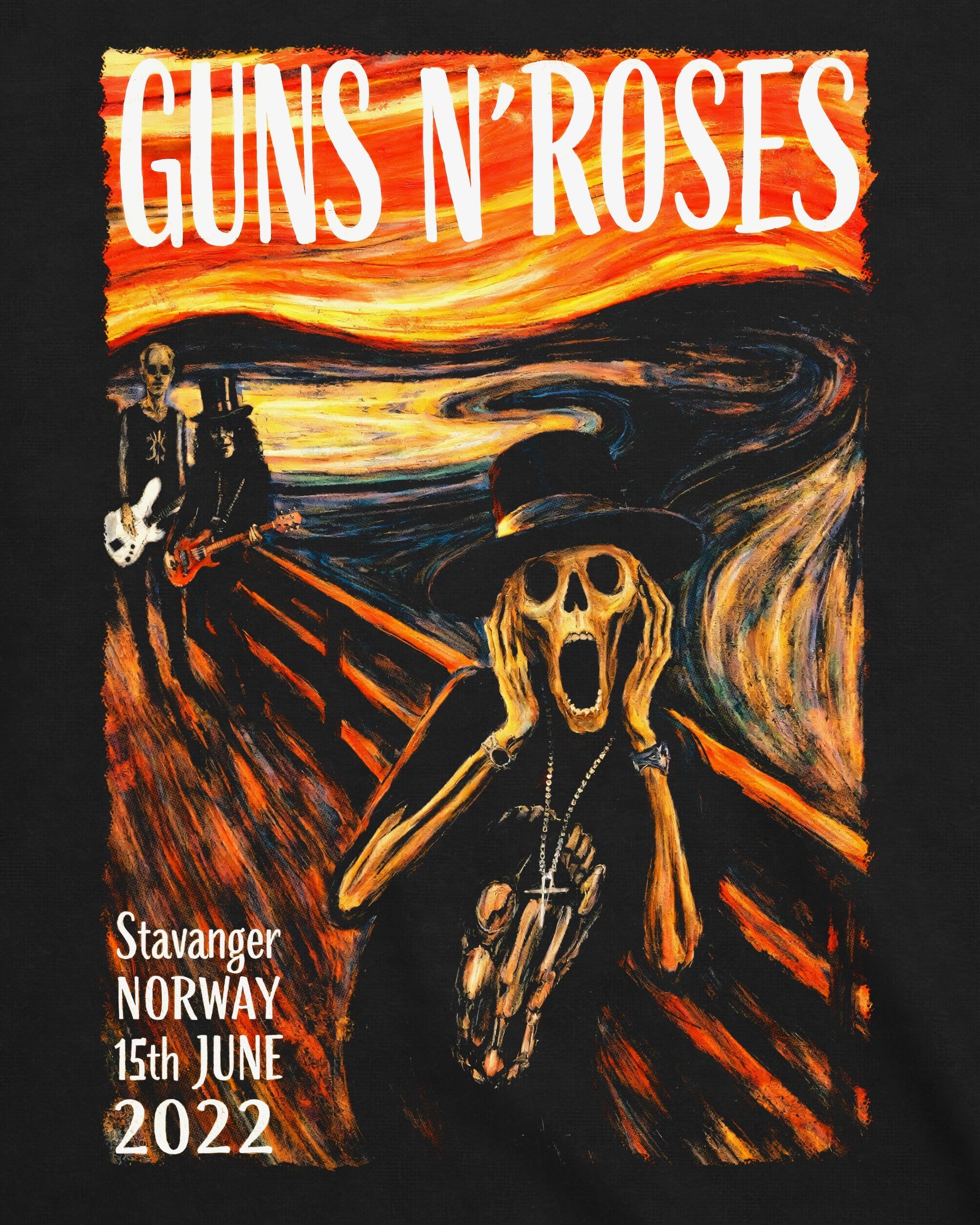 Camiseta Guns N’ Roses – O Grito – Tour Noruega