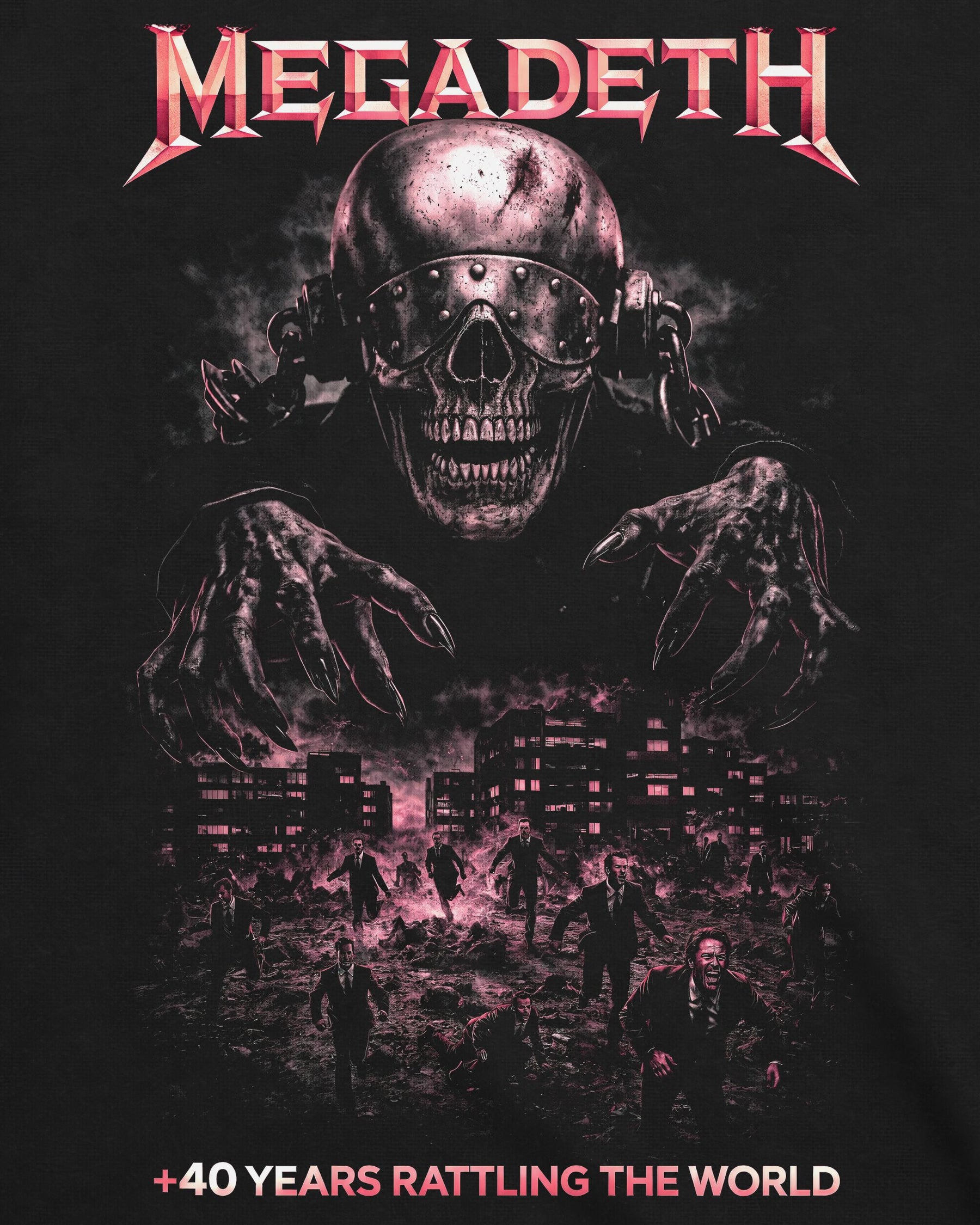 Camiseta Megadeth – +40 Years Rattling the World