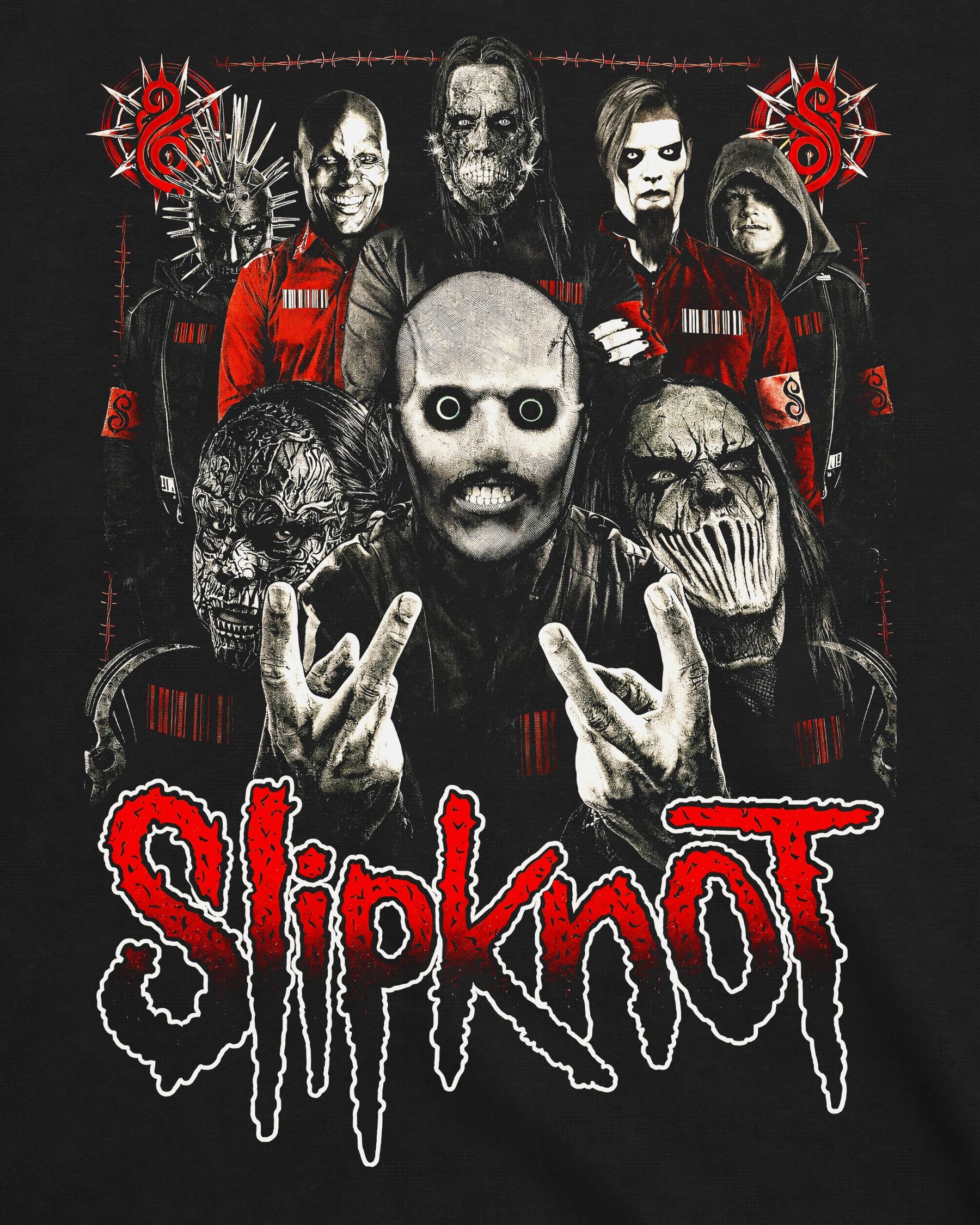 Camiseta Slipknot – Members and Masks