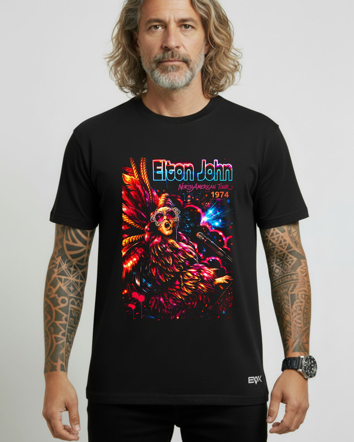 Camiseta Elton John – North American Tour 1974