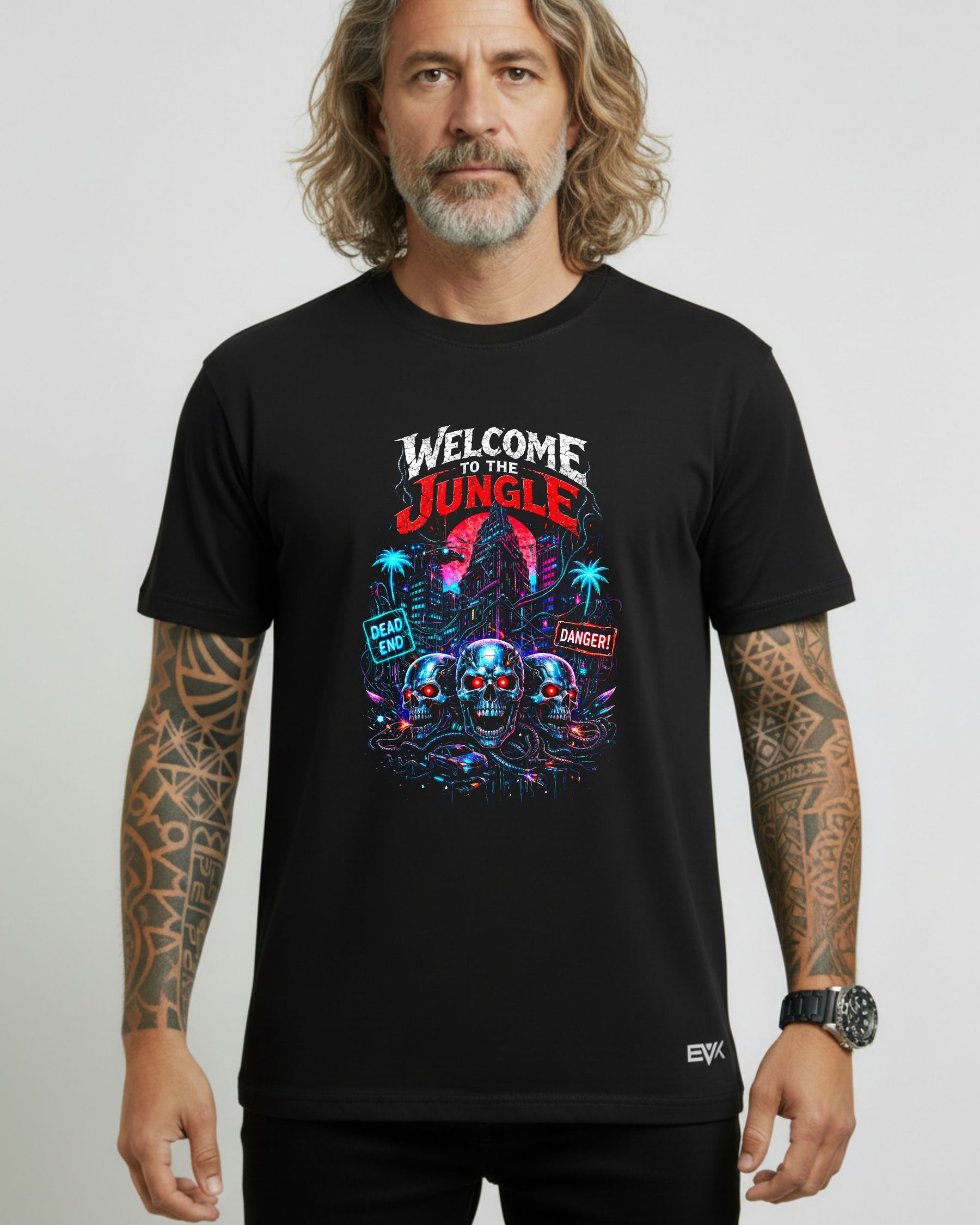 Camiseta Guns N’ Roses – Welcome to the Jungle – CyberPunk
