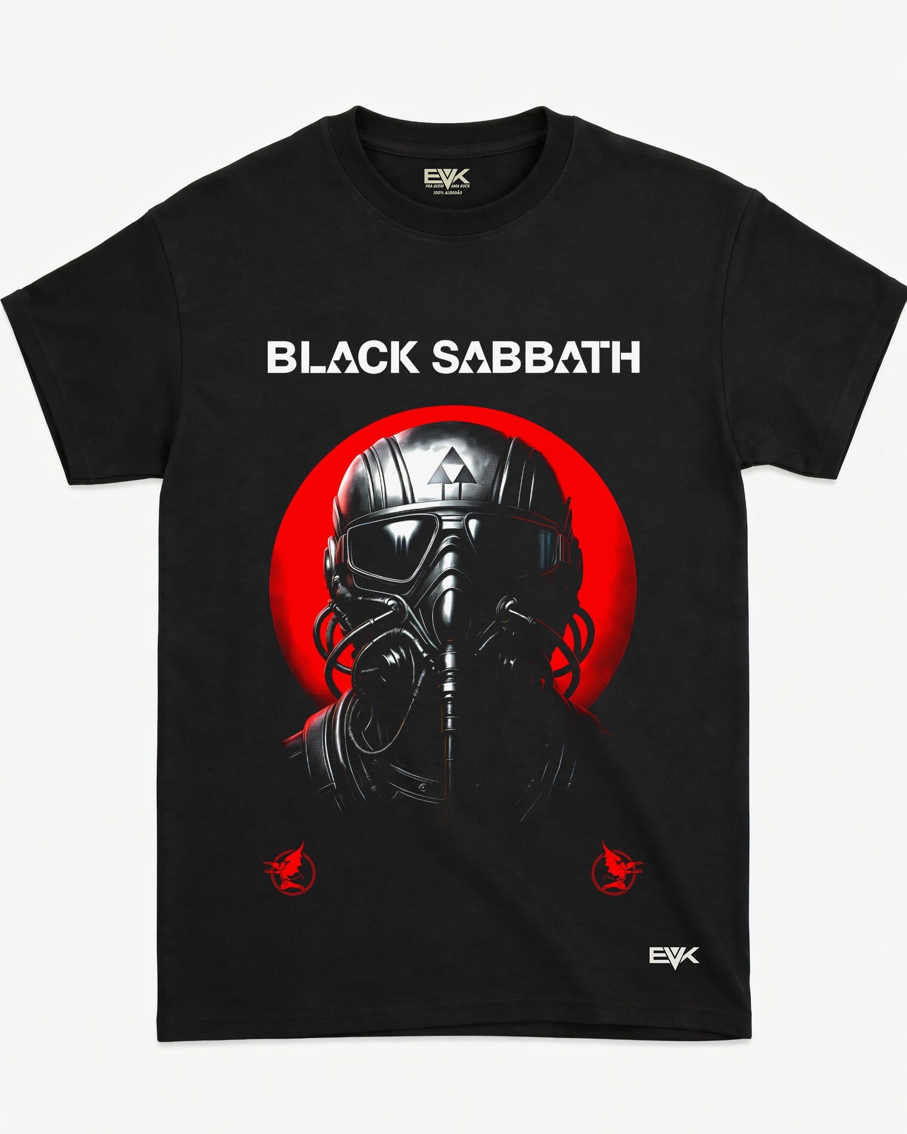 Camiseta Black Sabbath – Never Say Die – Gas Mask