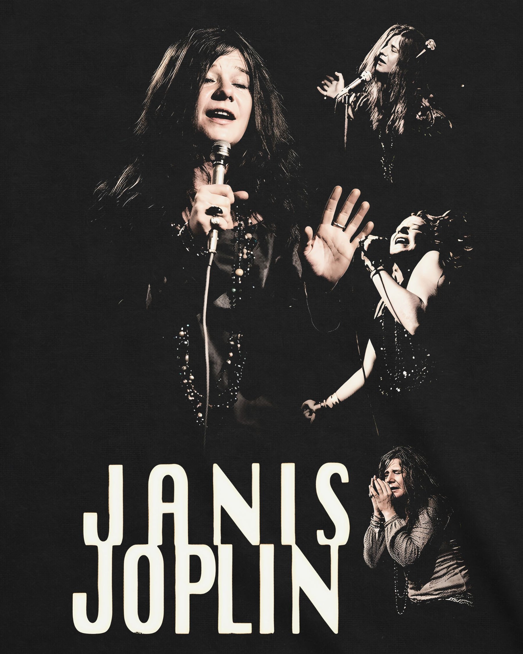 Camiseta Janis Joplin – Janis Collage