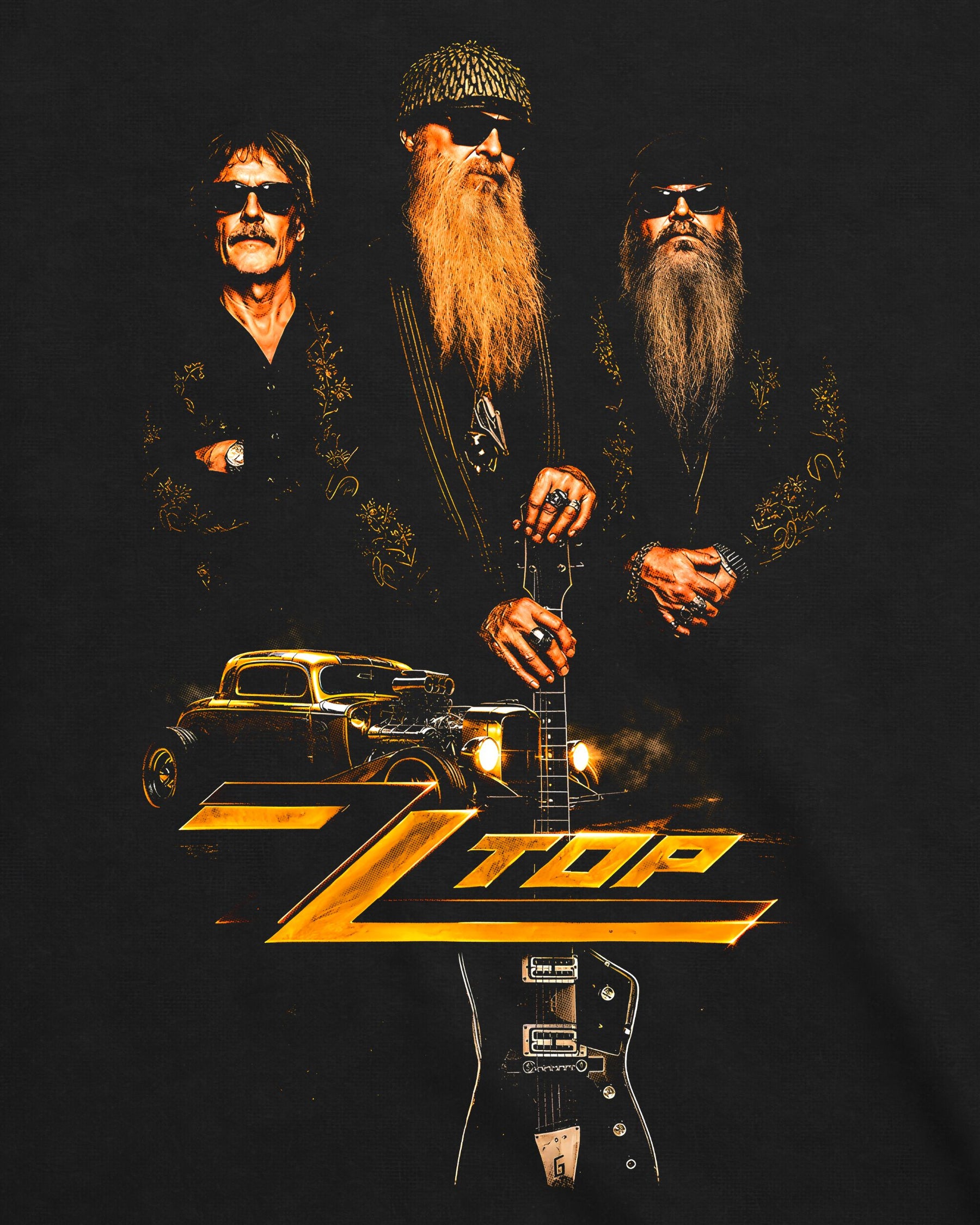 Camiseta ZZ Top – Eliminator Car