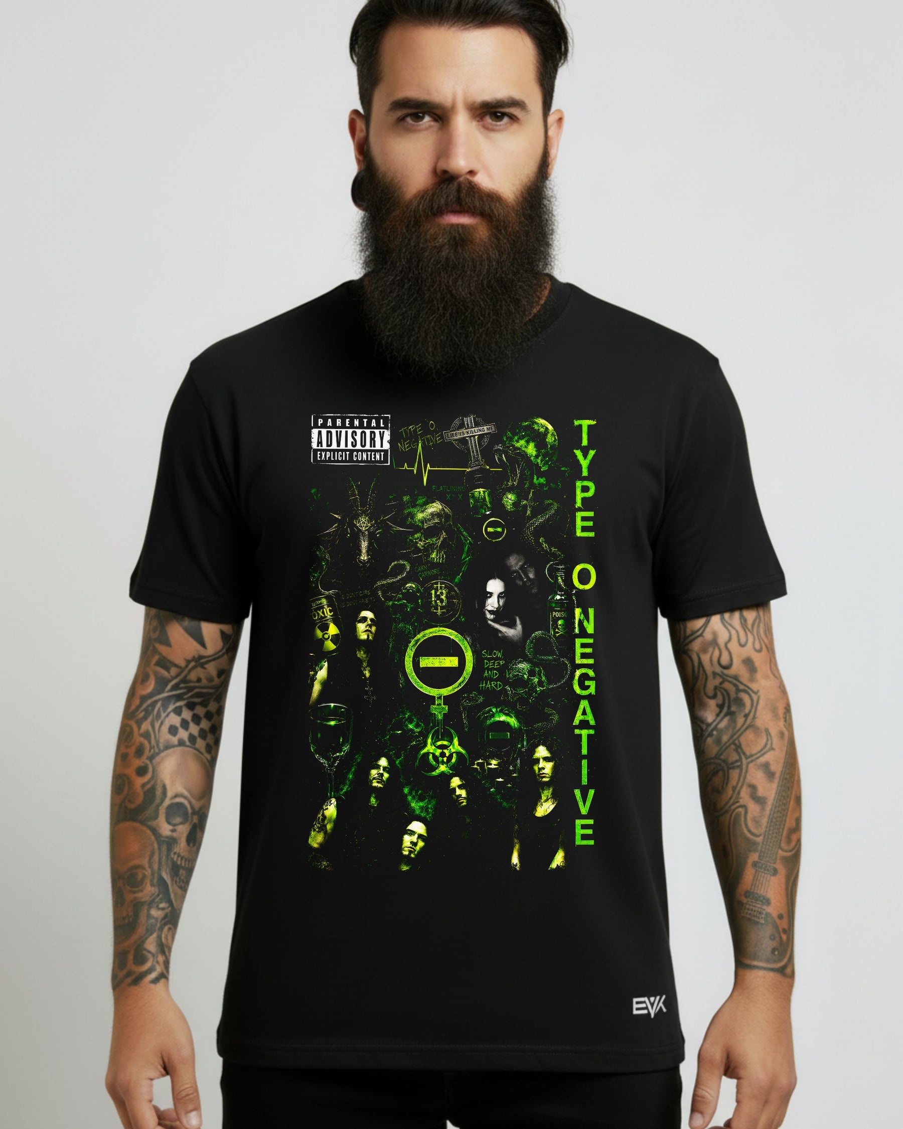 Camiseta Type O Negative – Peter Steele Dark Goth Collage