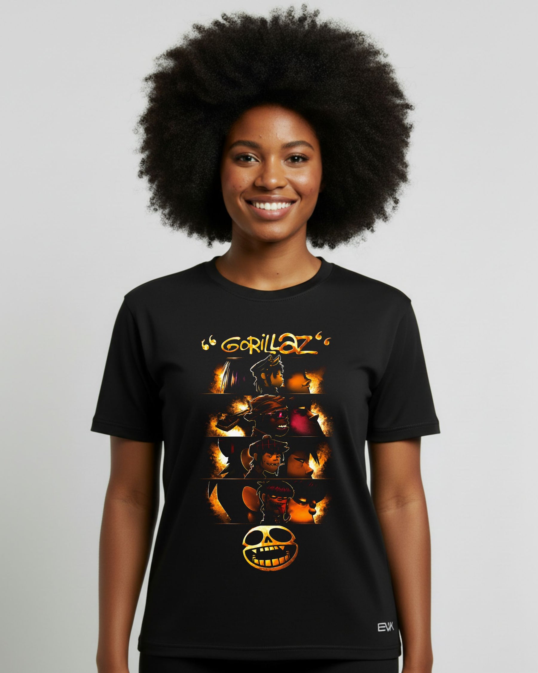 Camiseta Gorillaz – Faces in Flames