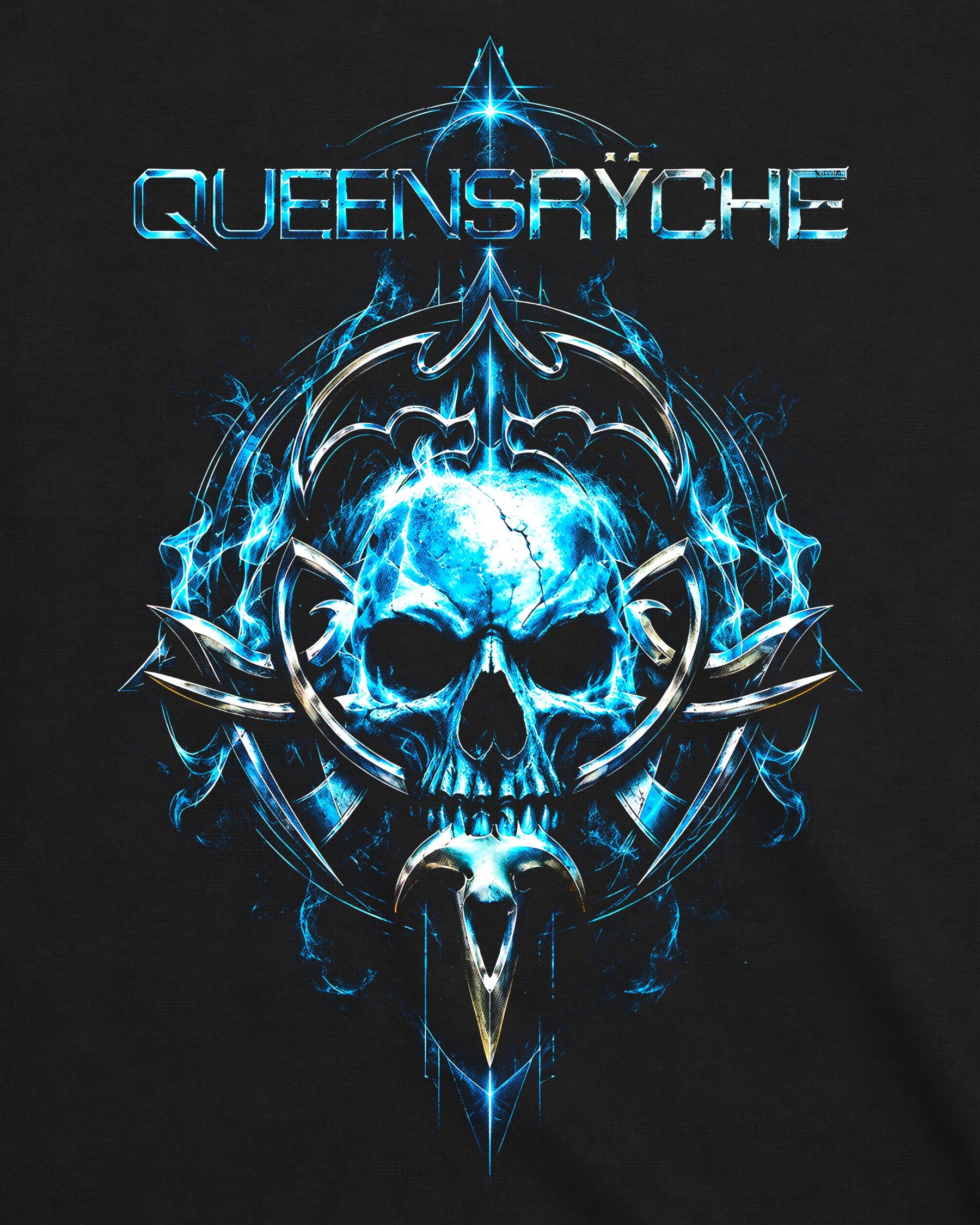 Camiseta Queensrÿche – Blue Flame Skull