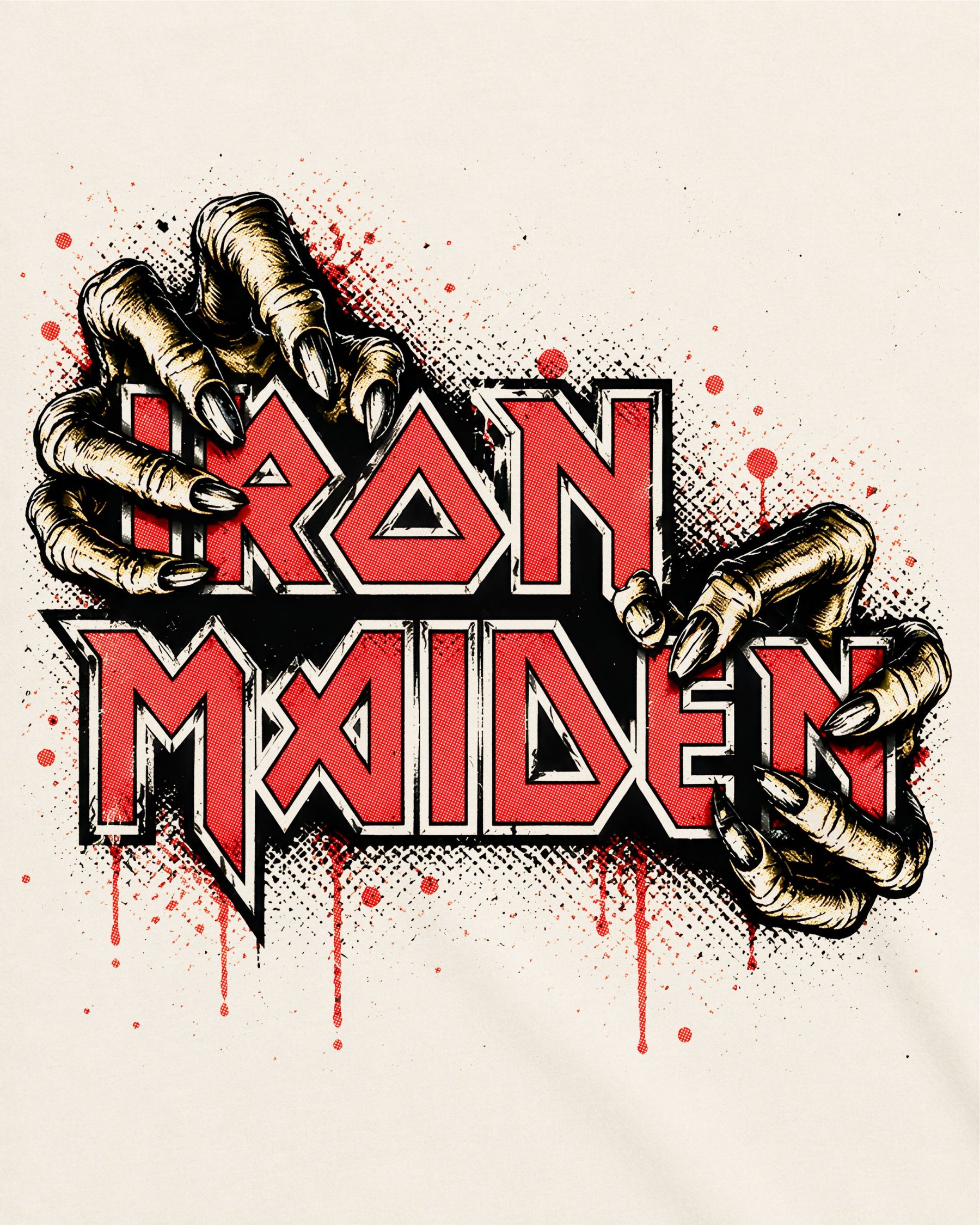 Camiseta Off-White Iron Maiden – Minimal Hand Logo
