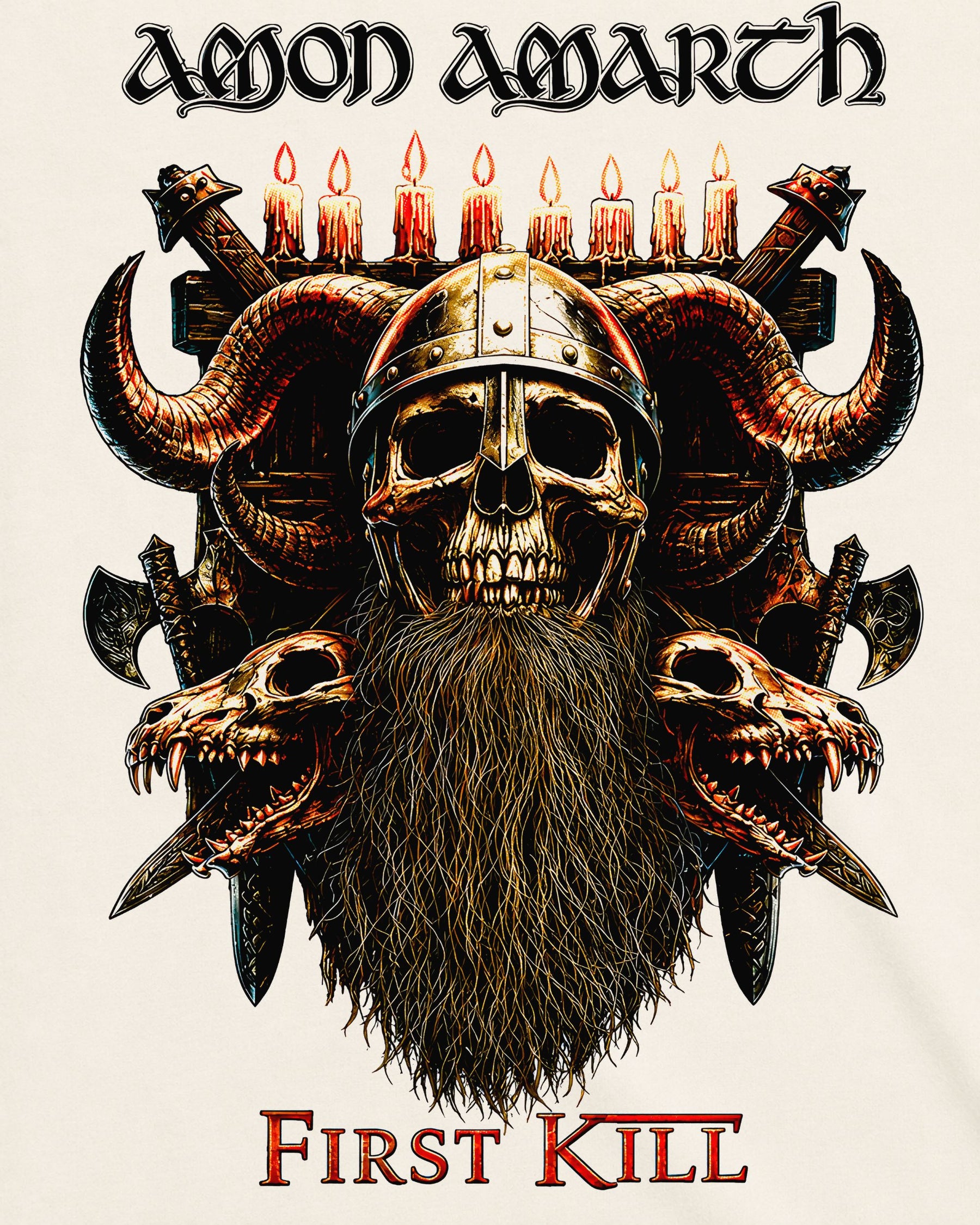 Camiseta Off-White Amon Amarth – First Kill
