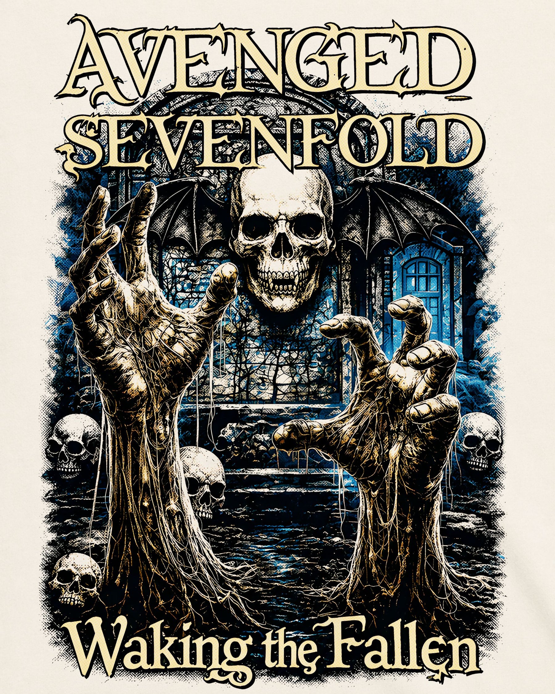 Camiseta Off-White Avenged Sevenfold – Walking the Fallen