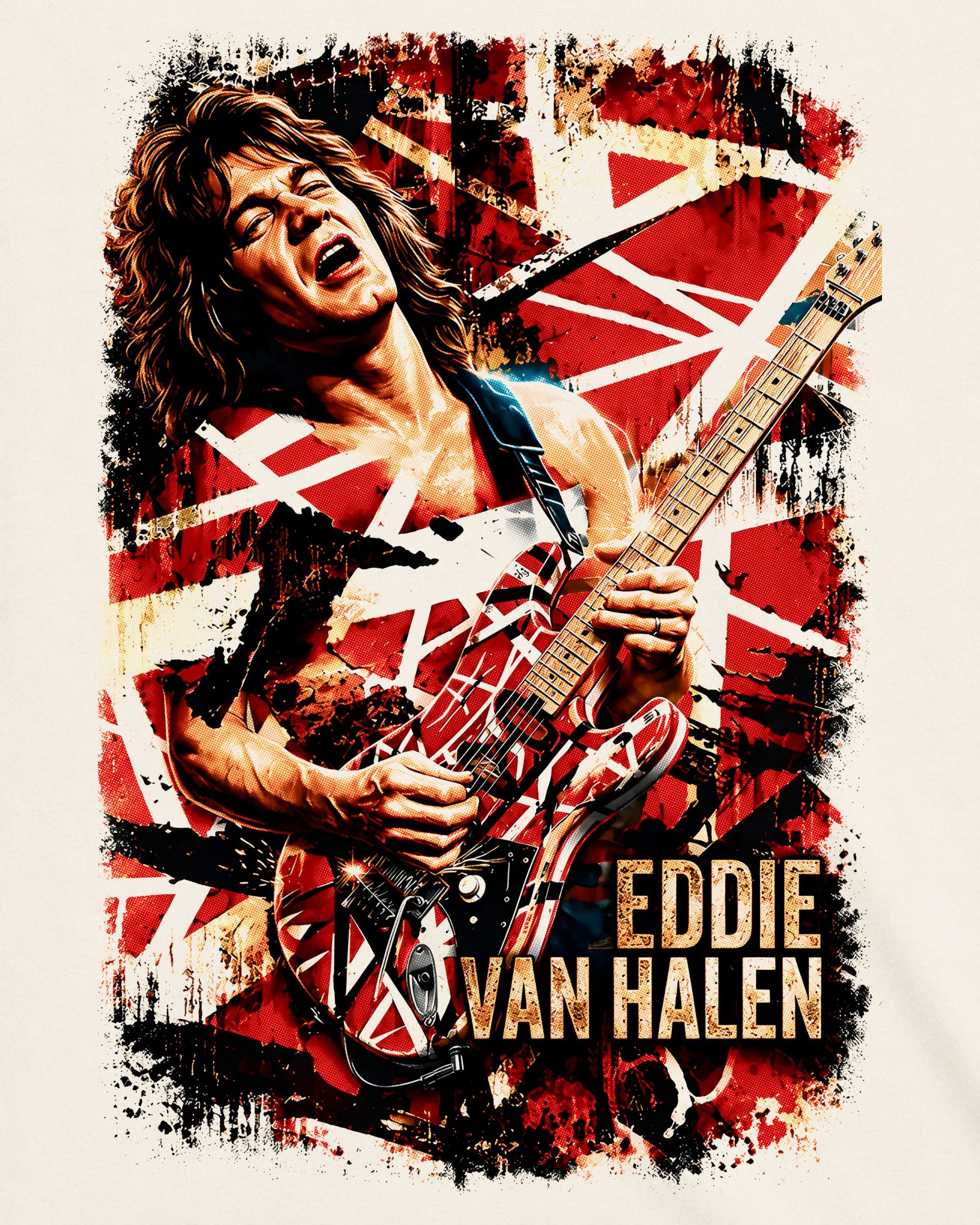 Camiseta Off-White Van Halen – Eddie Van Halen