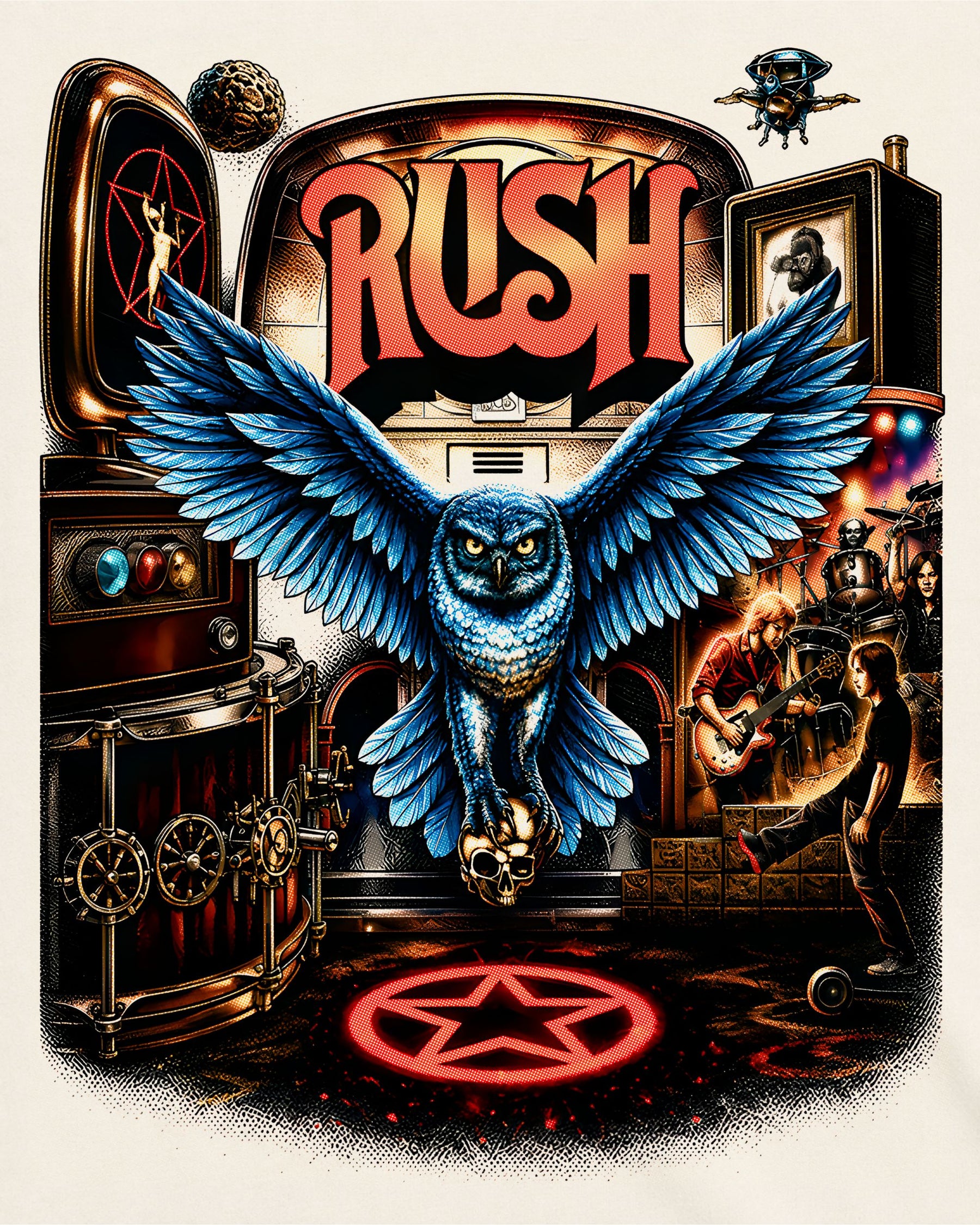 Camiseta Off-White Rush – Pinball Art