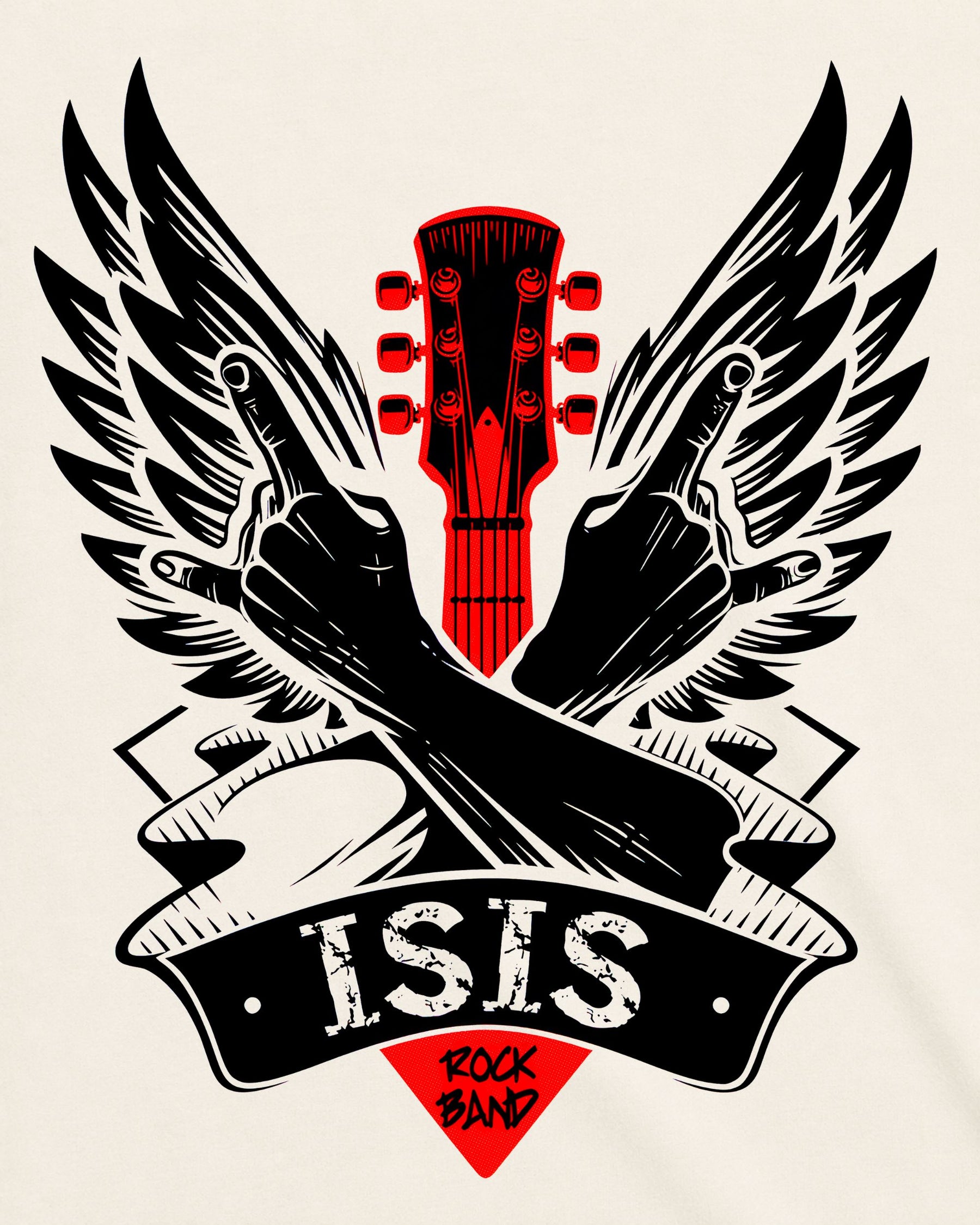 Camiseta Off-White Personalizada Isis Rock Band - Clássica