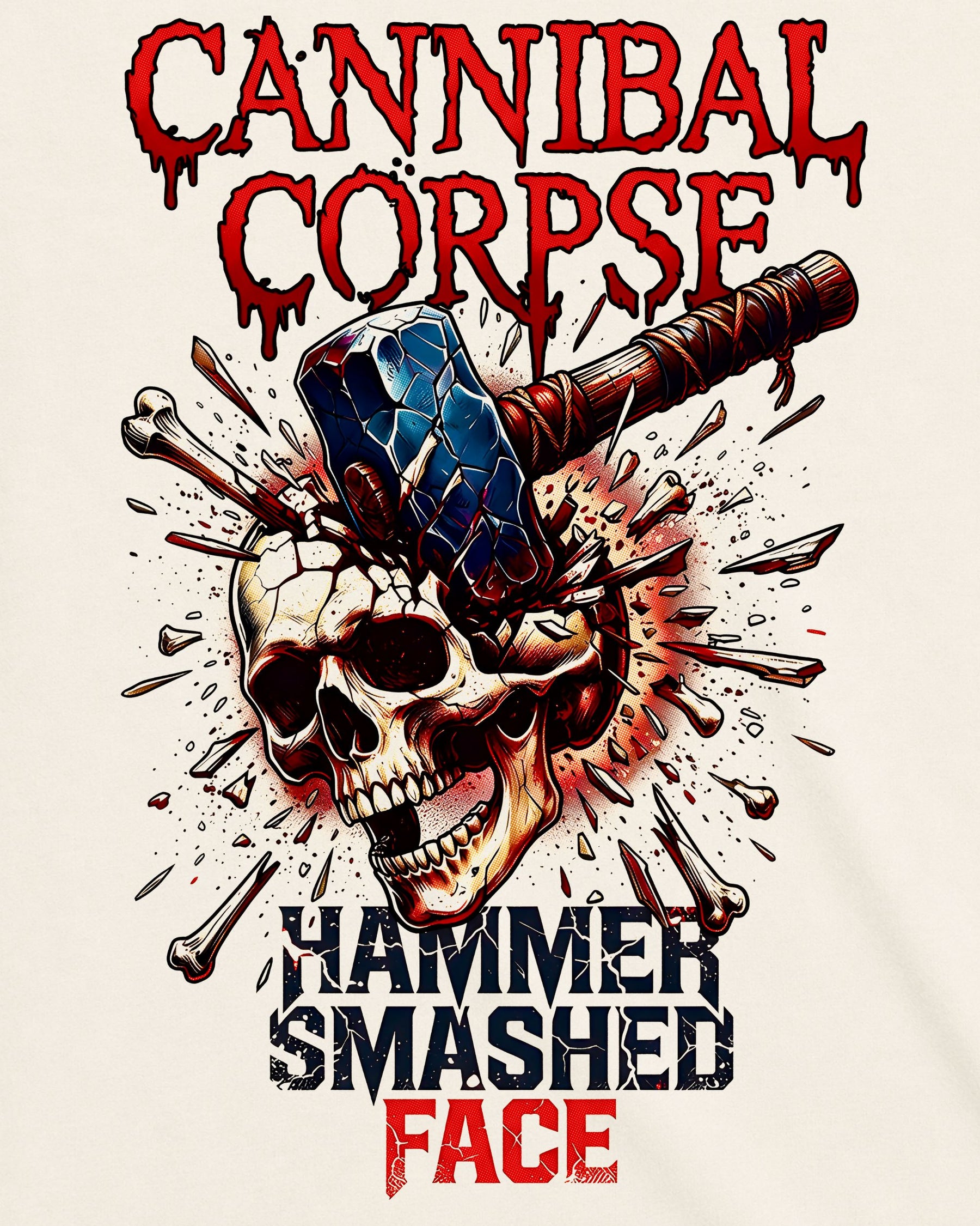 Camiseta Off-White Cannibal Corpse – Hammer Smashed Face