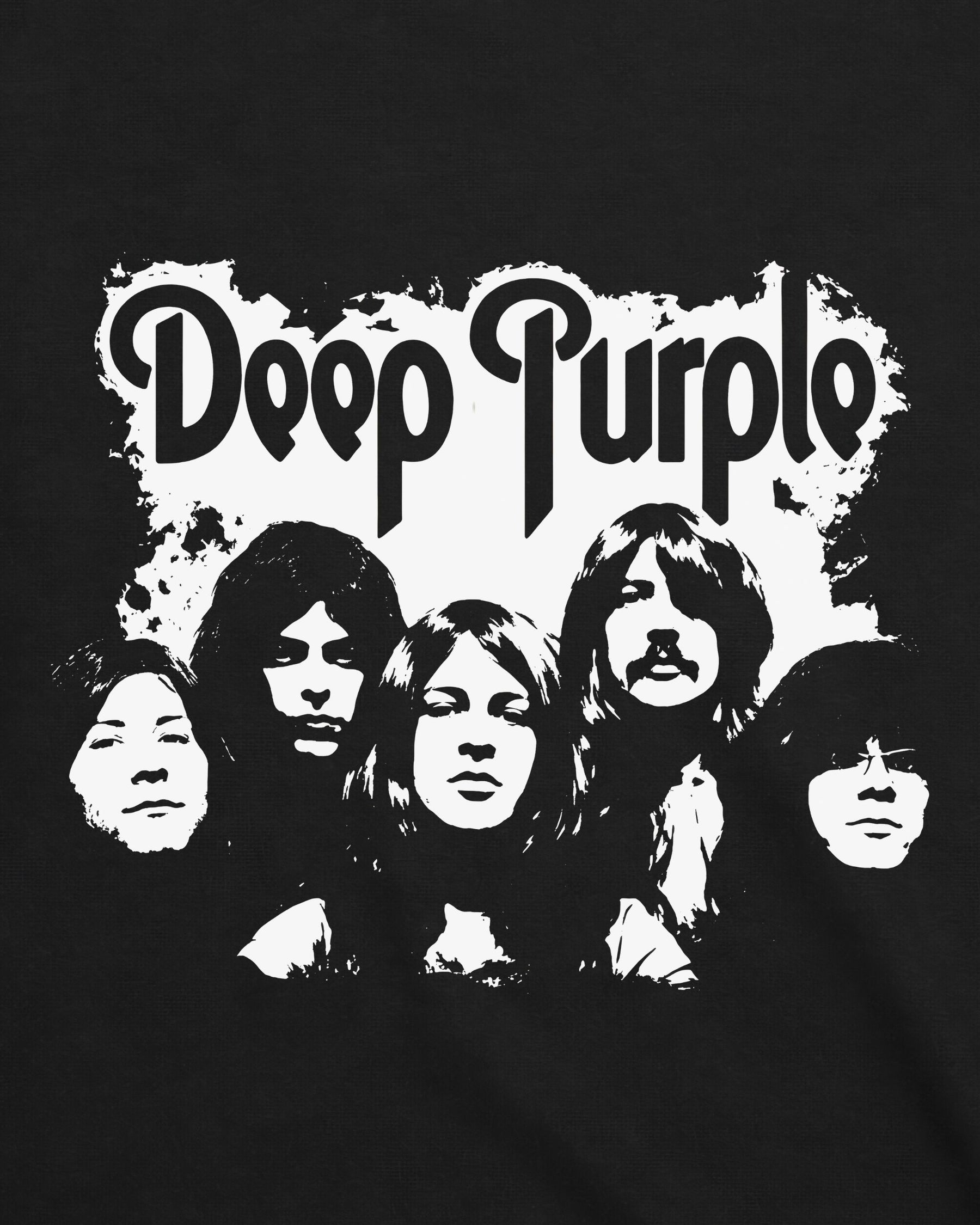 Camiseta Deep Purple – Black and White Band