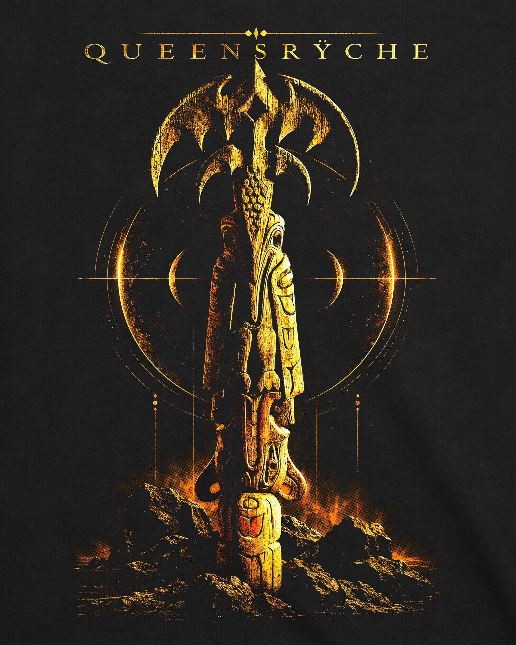 Camiseta Queensrÿche – Promised Land Totem Crest
