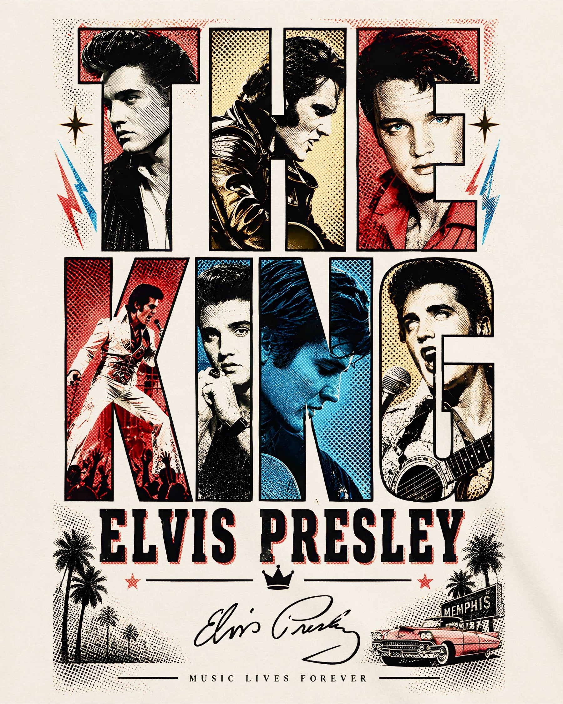Camiseta Off-White Elvis Presley – The King