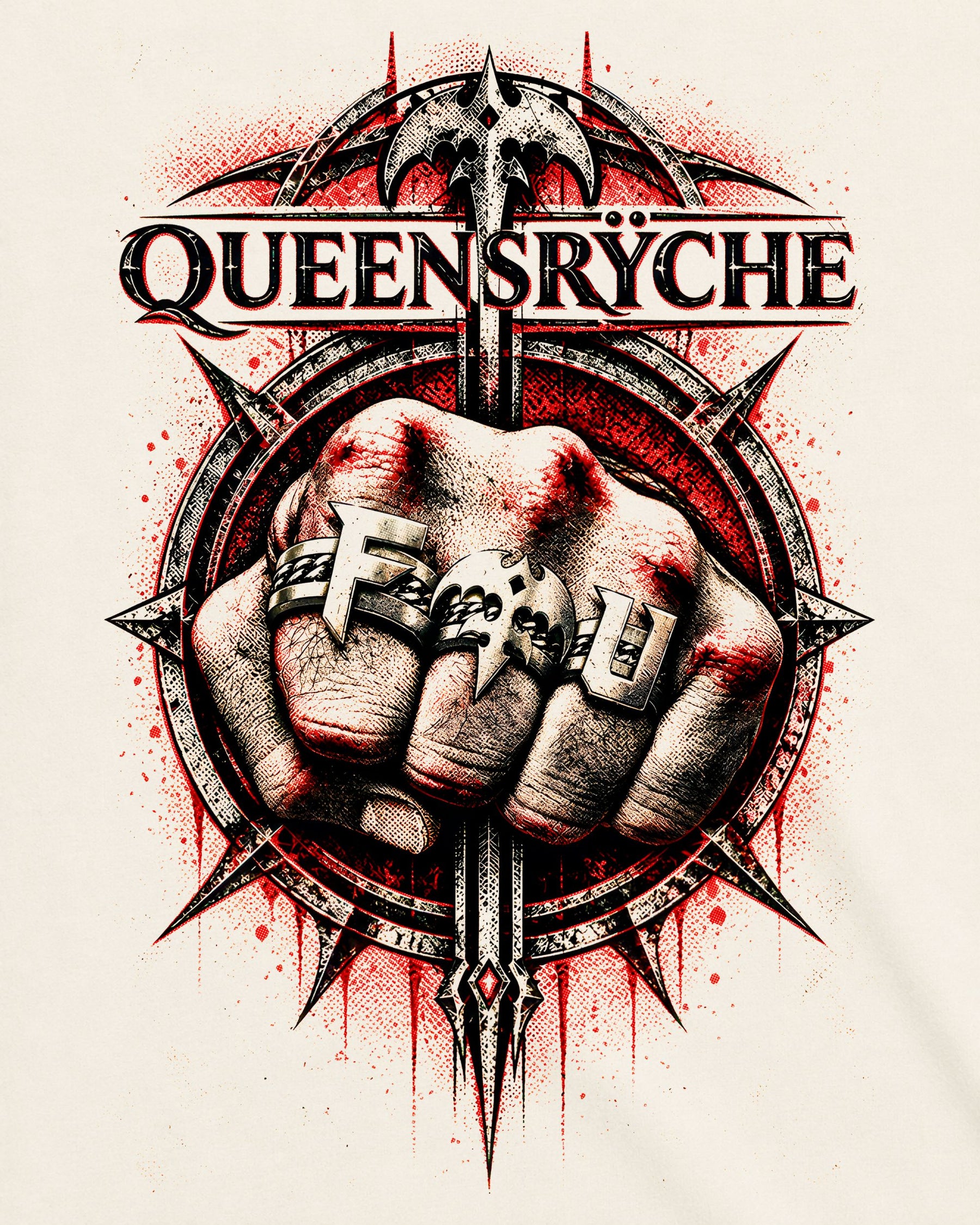 Camiseta Off-White Queensrÿche – Frequency Unknown Artwork