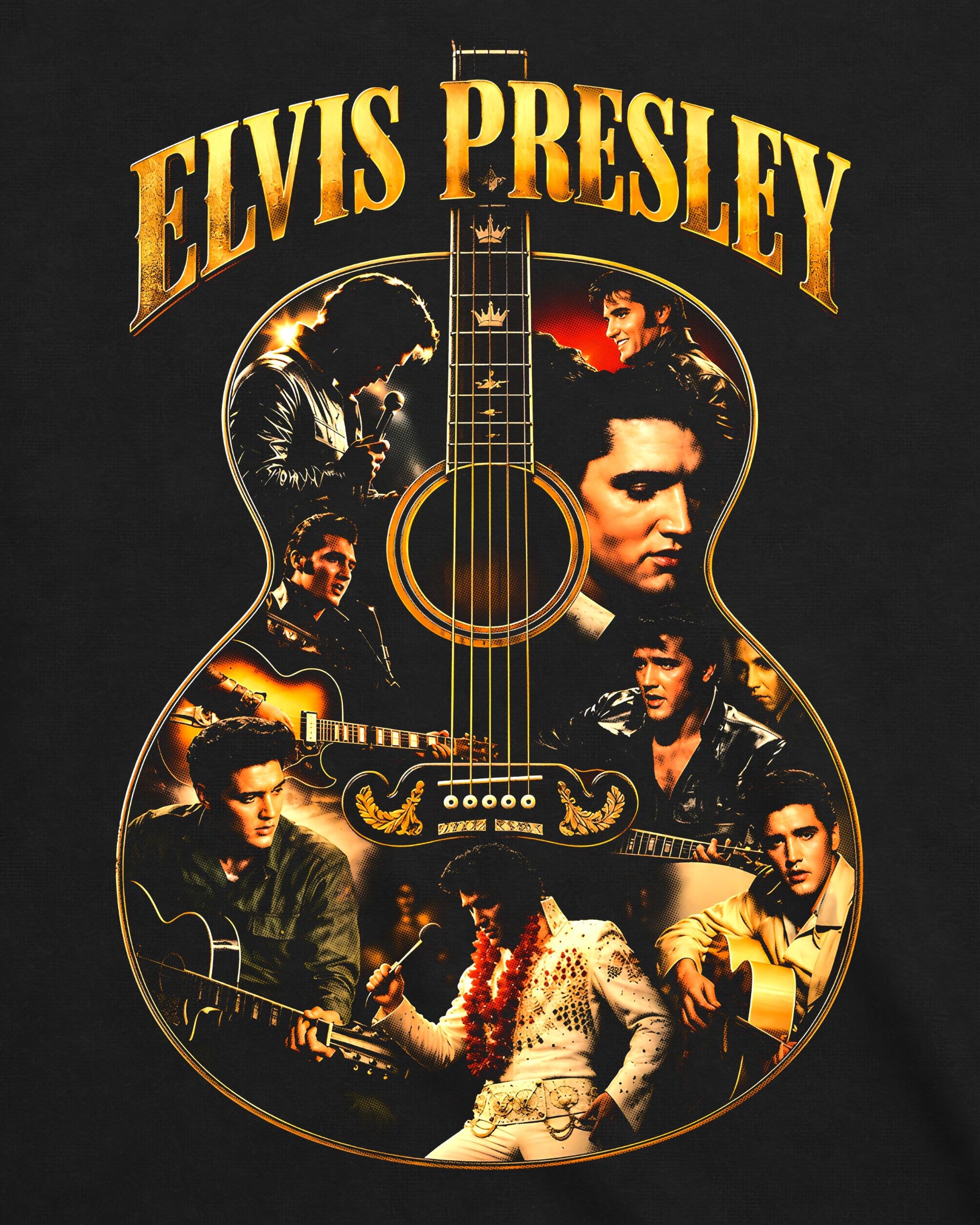 Camiseta Elvis Presley – Bootleg Guitar