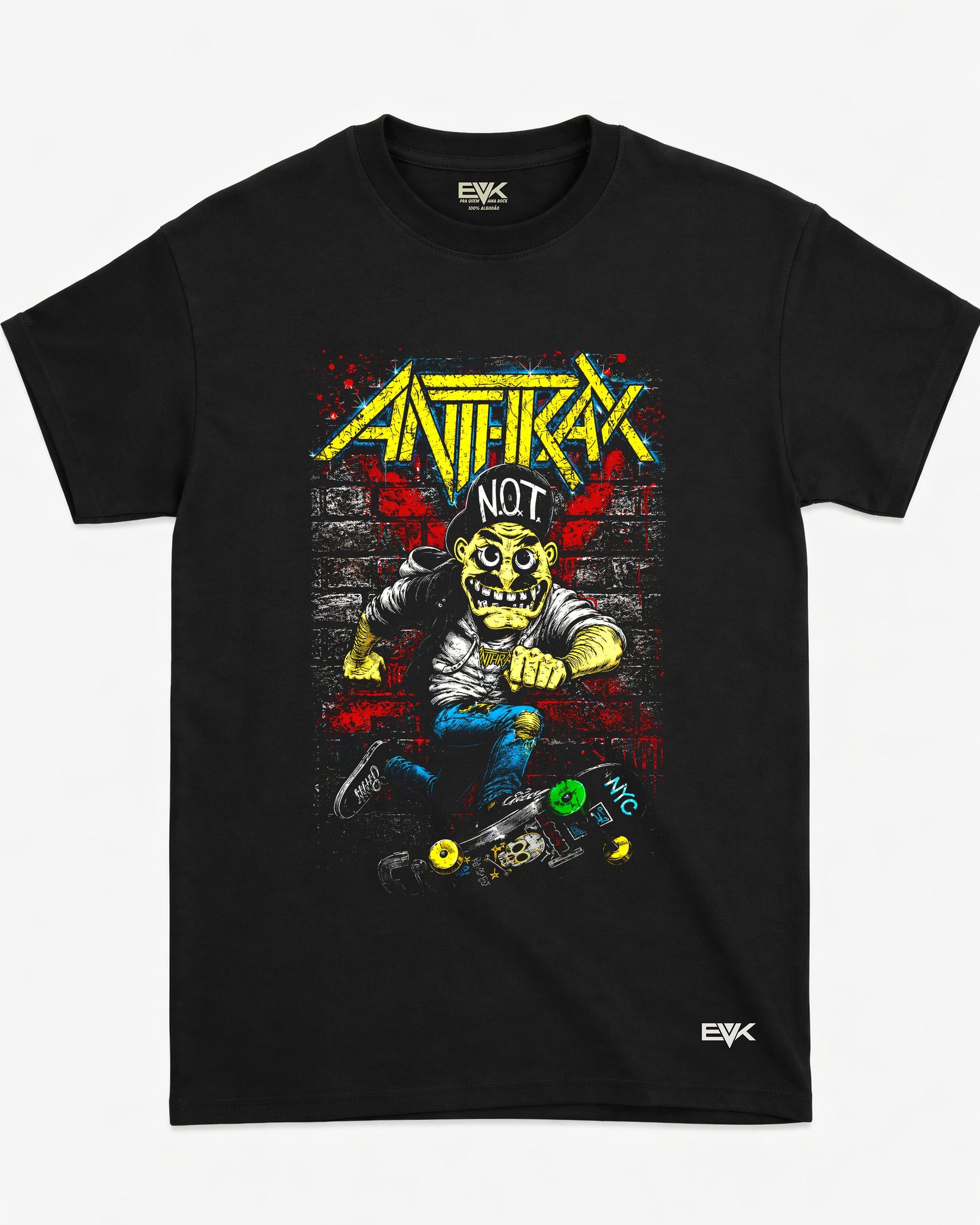 Camiseta Anthrax – Spreading Skater Notman
