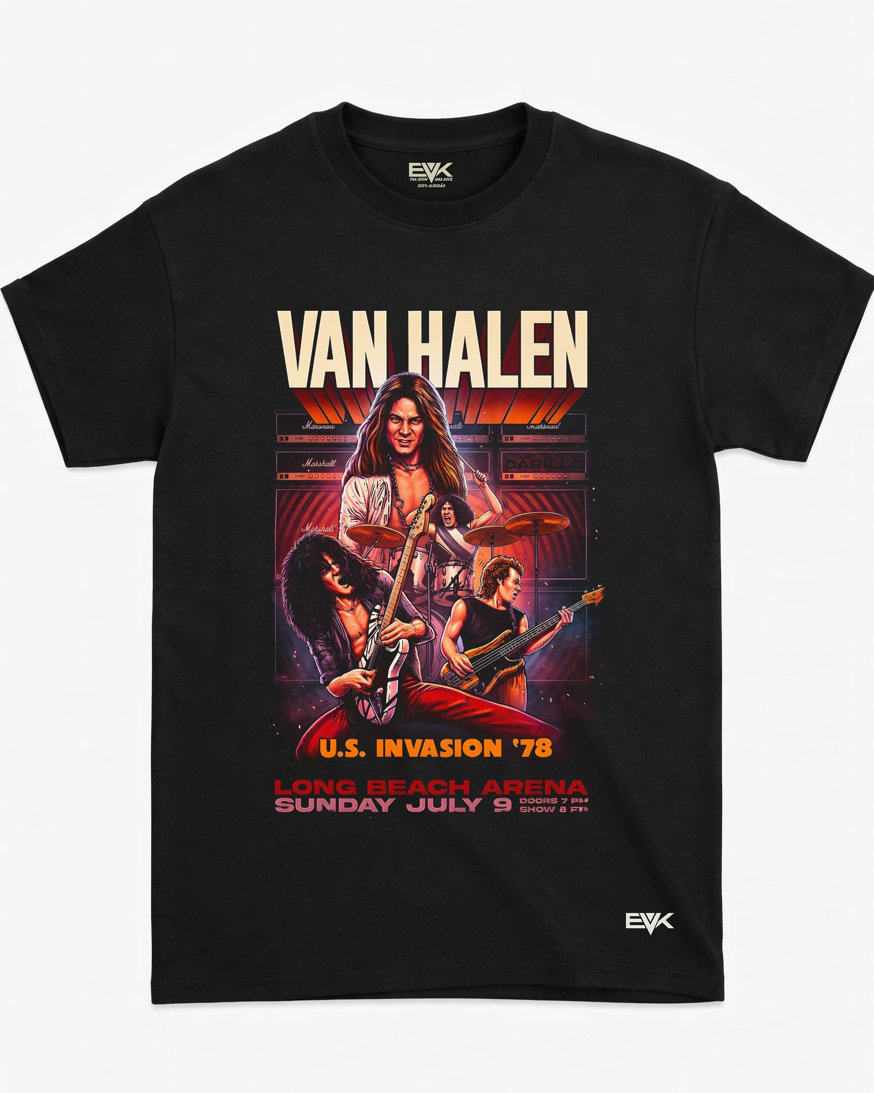 Camiseta Van Halen – U.S. Invasion ’78
