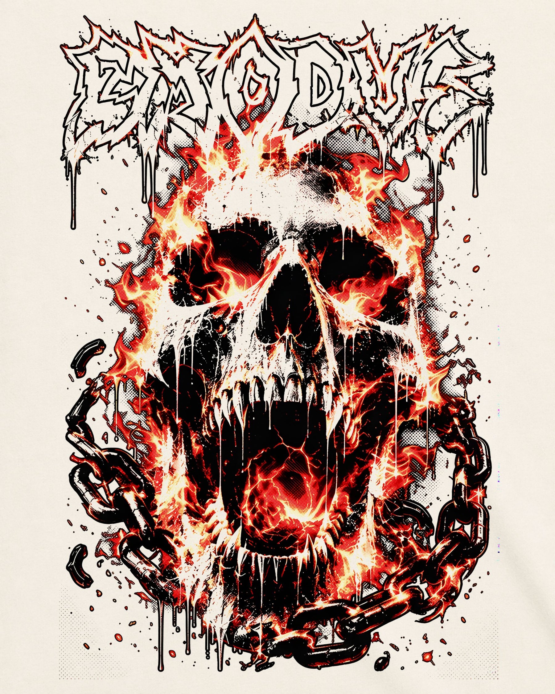Camiseta Off-White Exodus – Bonded by Fire
