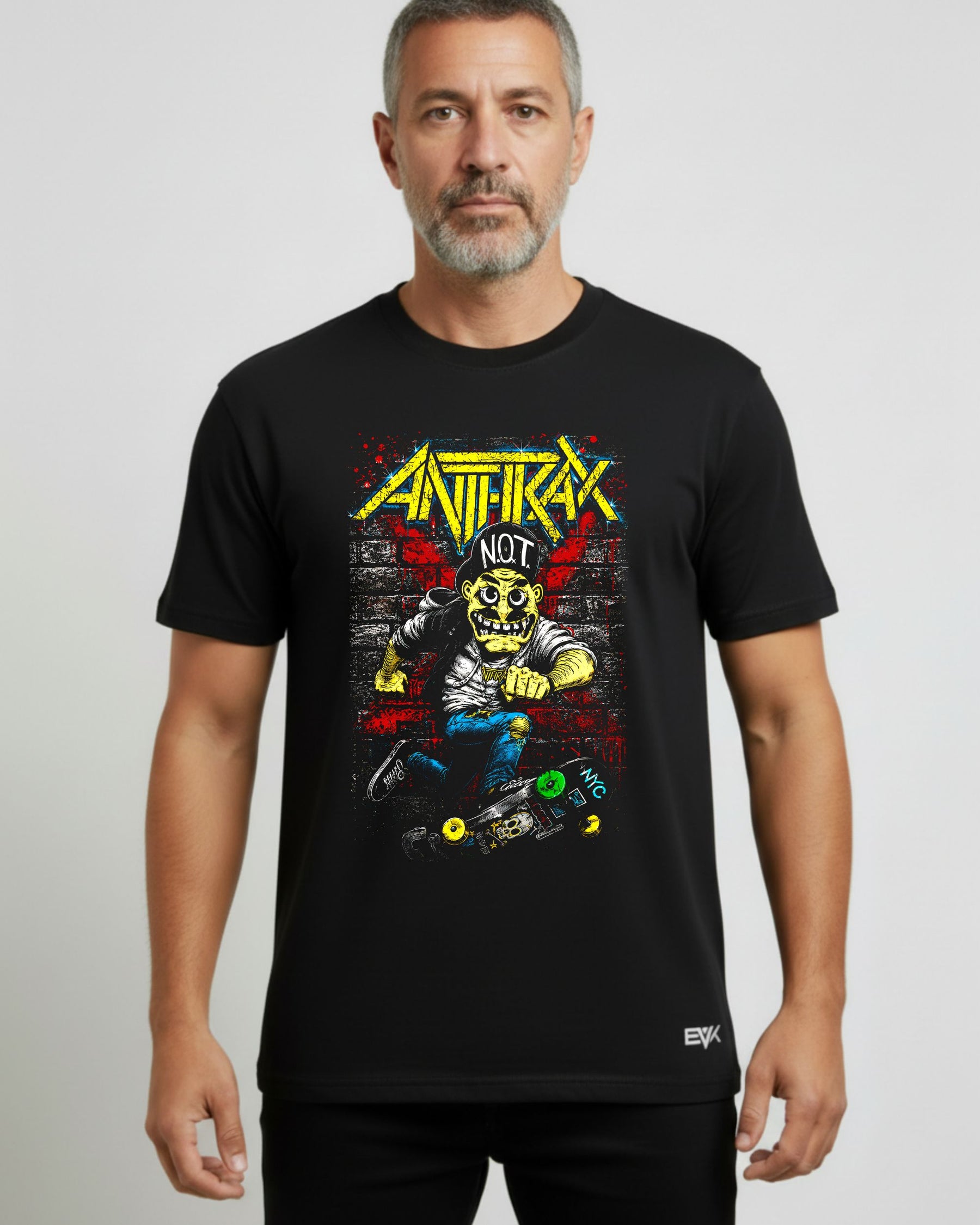 Camiseta Anthrax – Spreading Skater Notman