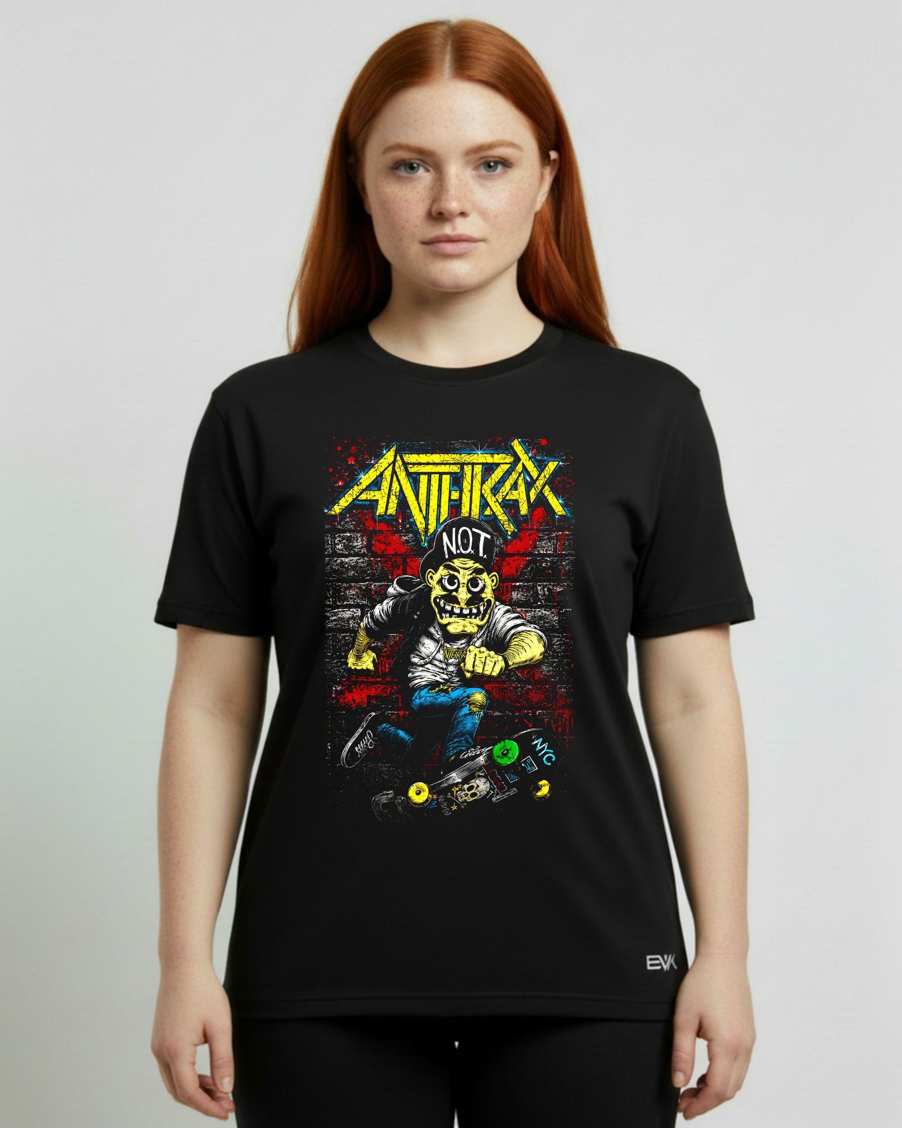 Camiseta Anthrax – Spreading Skater Notman