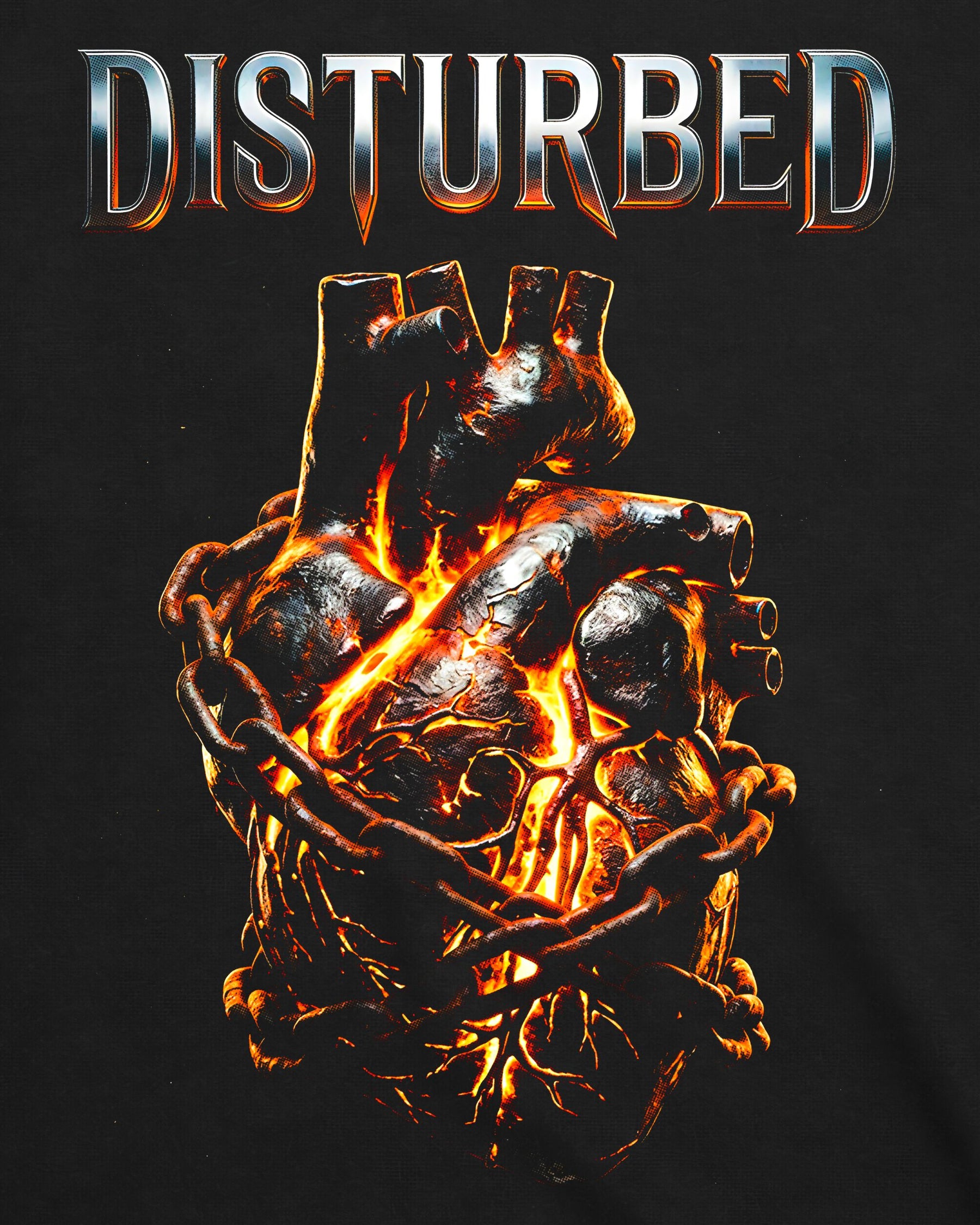 Camiseta Disturbed – Divisive Chained Heart