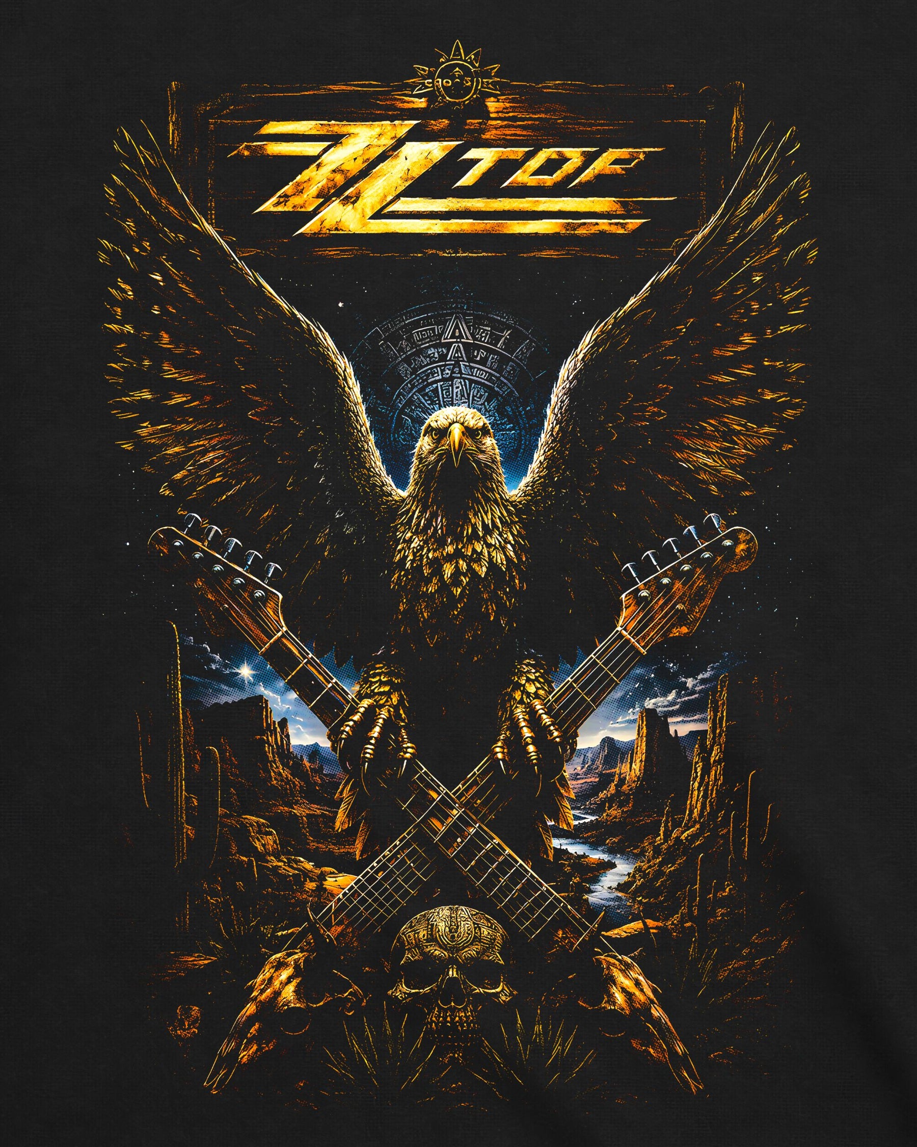 Camiseta ZZ Top – Desert Eagle