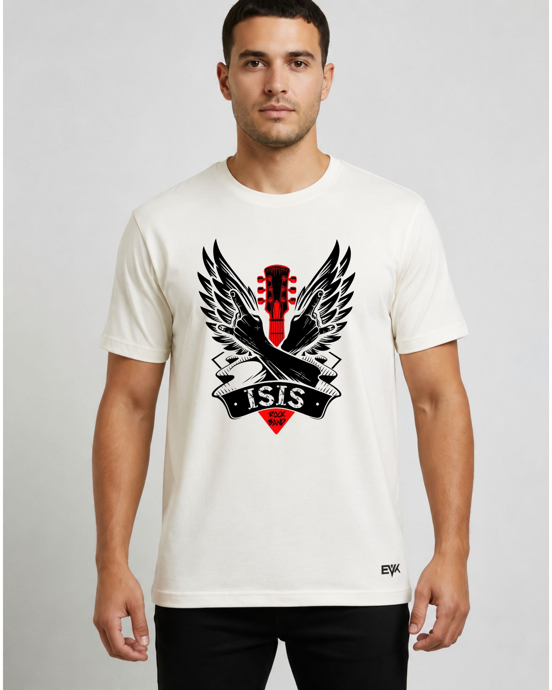 Camiseta Off-White Personalizada Isis Rock Band - Clássica