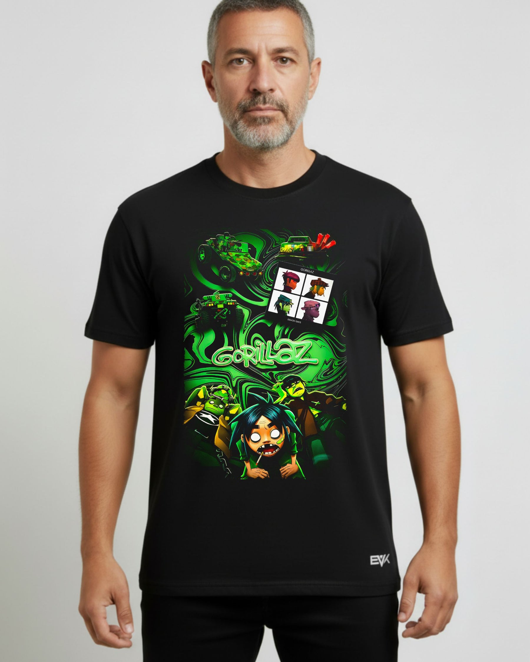 Camiseta Gorillaz – Toxic Green