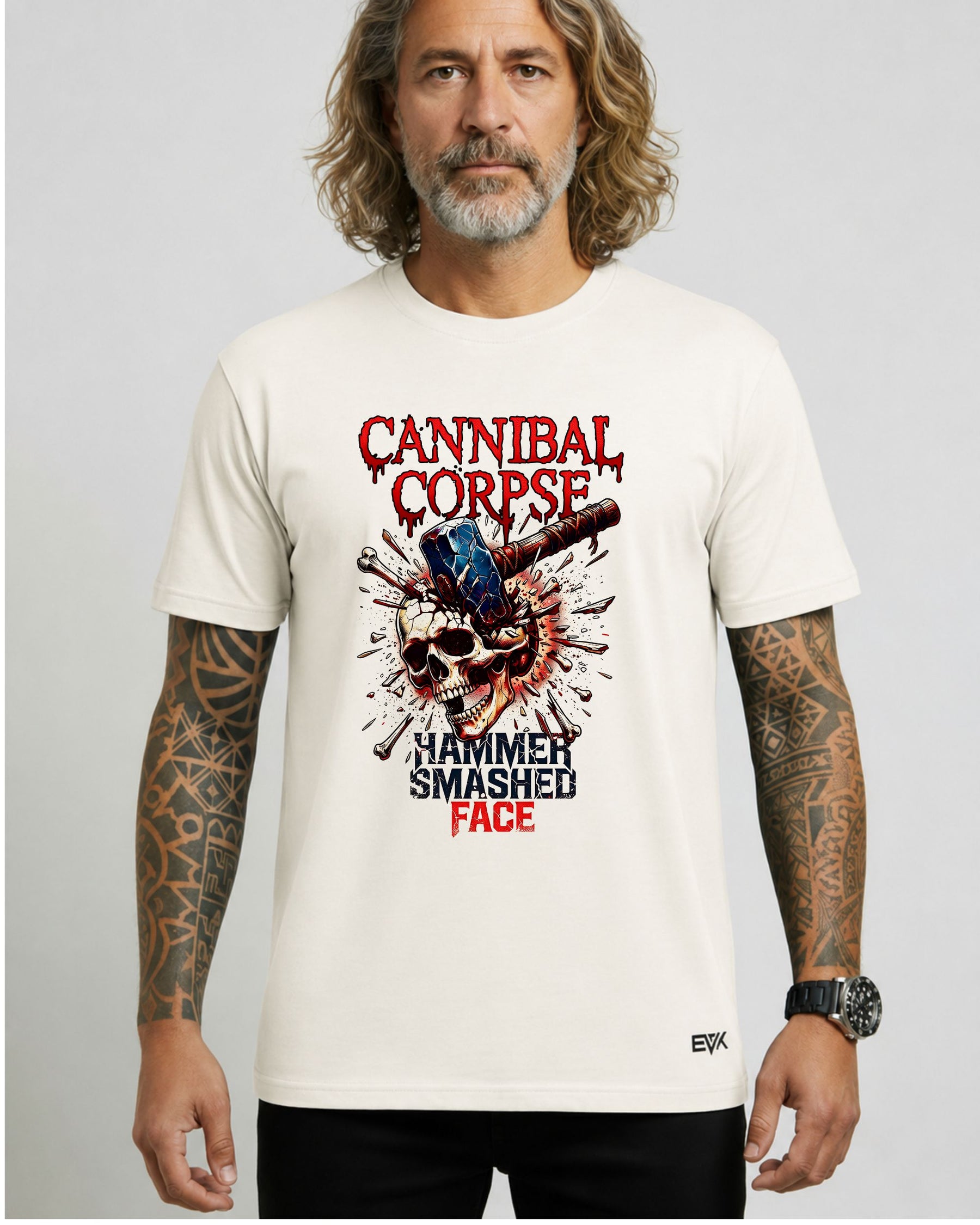 Camiseta Off-White Cannibal Corpse – Hammer Smashed Face