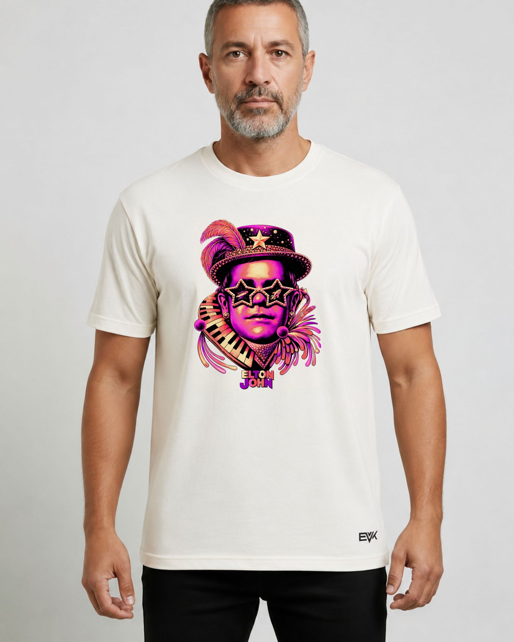 Camiseta Off-White Elton John – Star Glasses