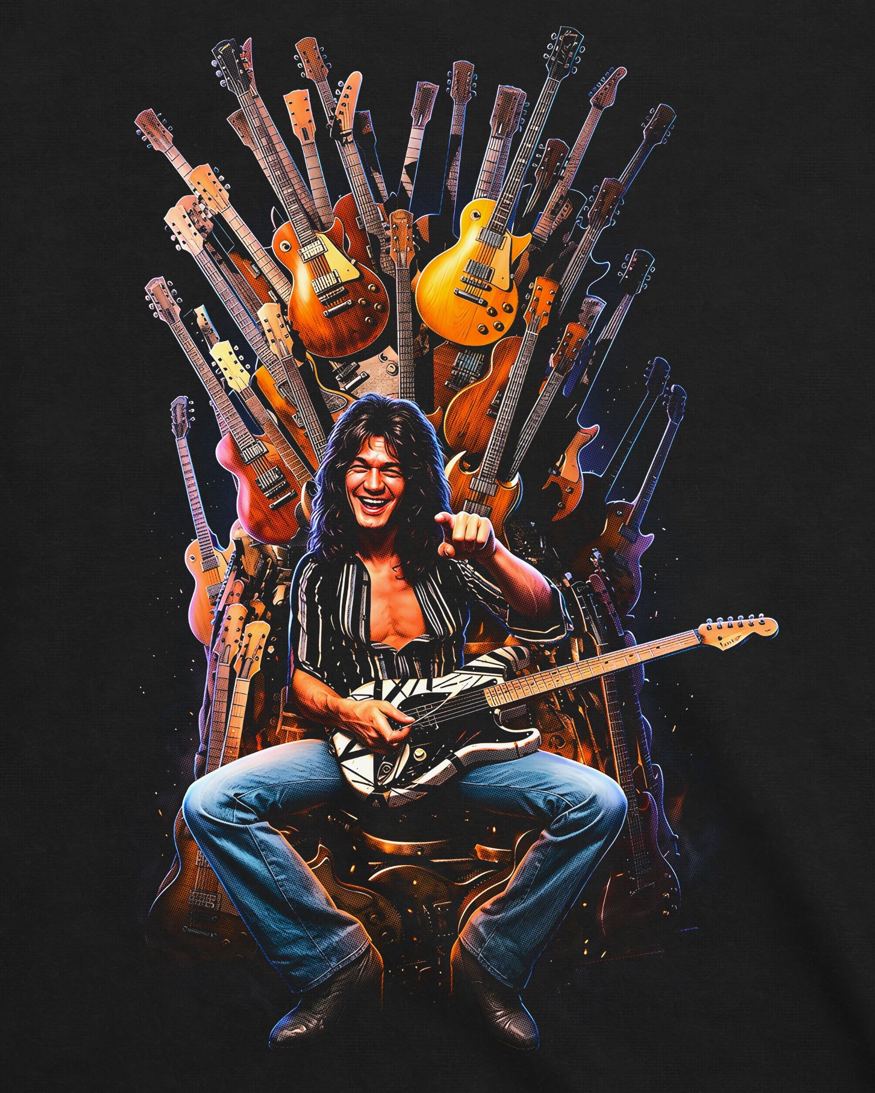 Camiseta Van Halen – Guitar Throne
