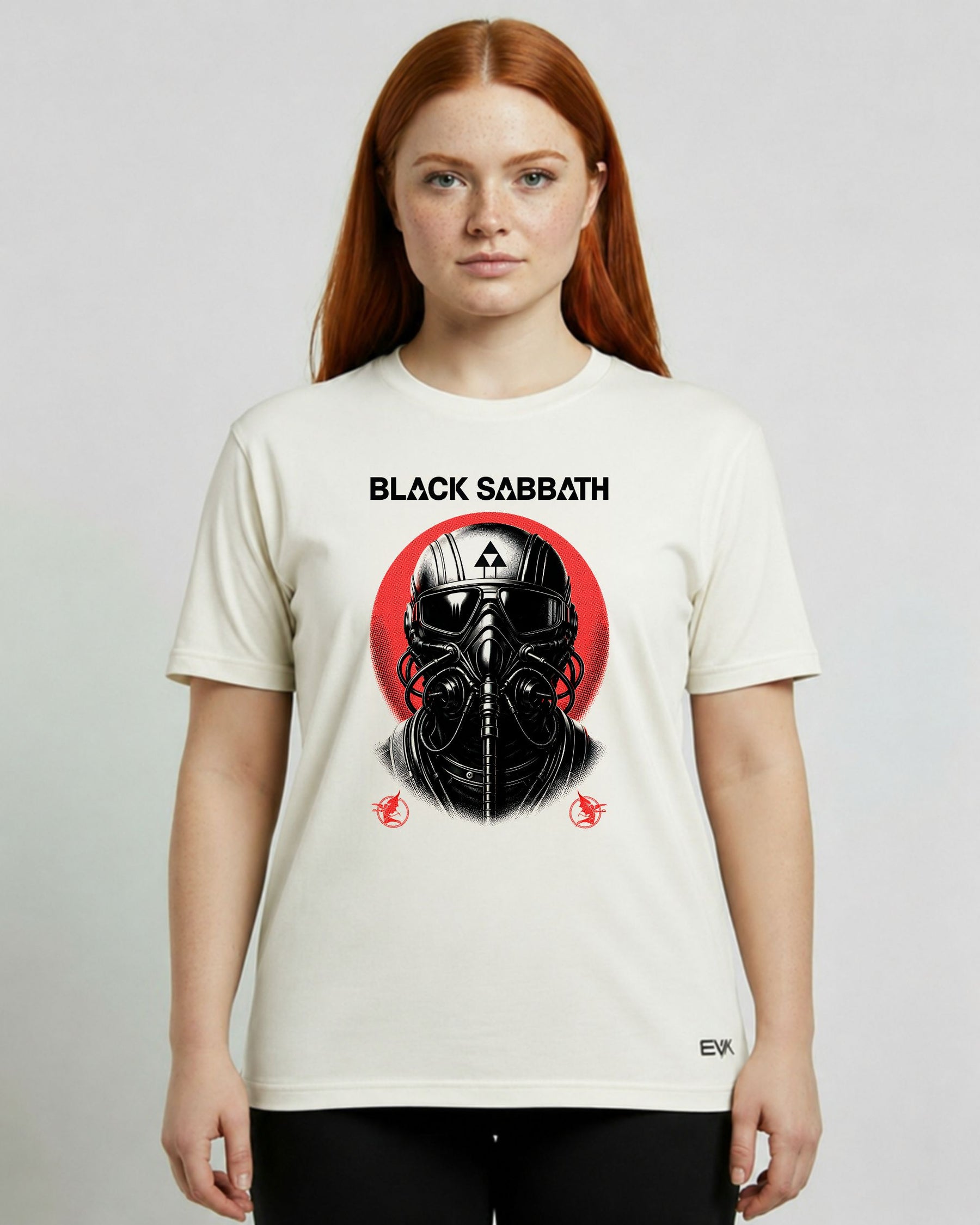 Camiseta Off-White Black Sabbath – Never Say Die – Gas Mask