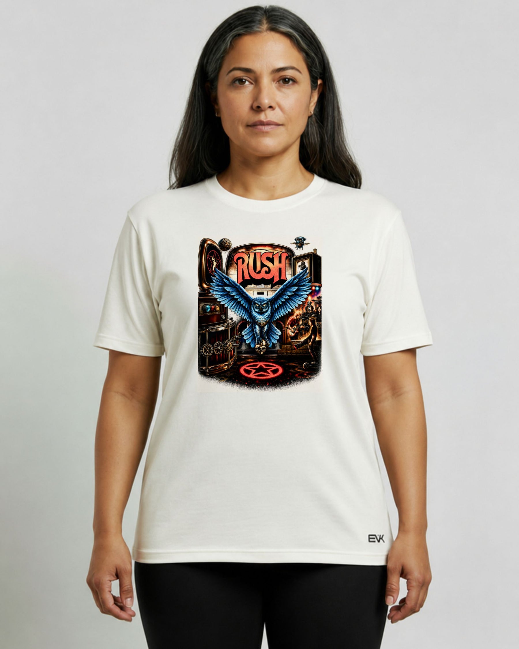 Camiseta Off-White Rush – Pinball Art
